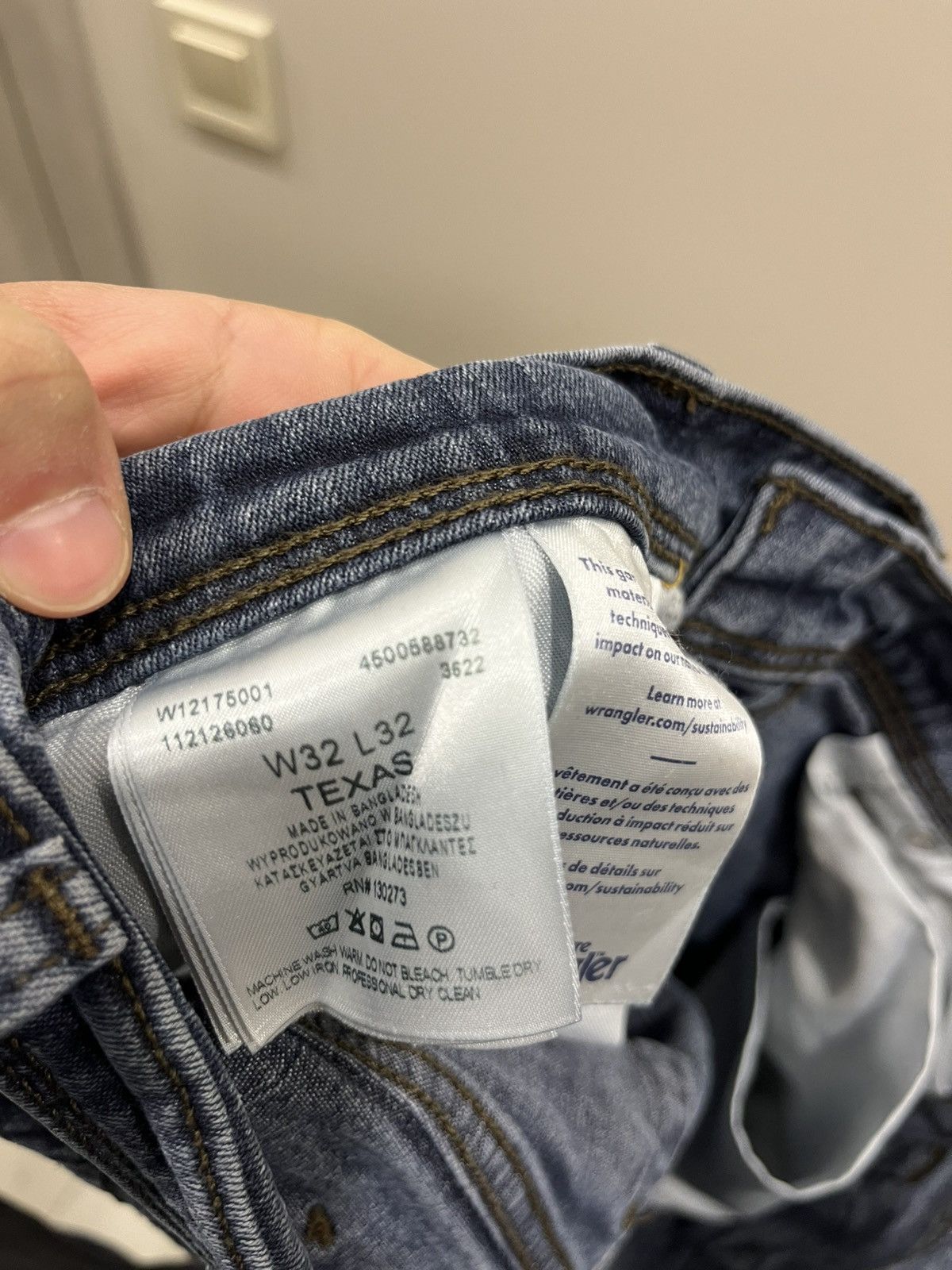 Unsound Rags Vintage 90s Washed Wrangler Texas Jeans Y2K Streetwear Size US 36 / EU 52 - 7 Thumbnail