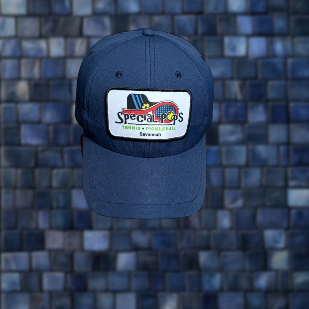 Vintage Special Pops Tennis Pickleball Hat Navy Blue Performance Savannah Georgia Cap America Golf Hat Mens One Size Blue Adjustable Breathable Polyester Size ONE SIZE - 1 Thumbnail