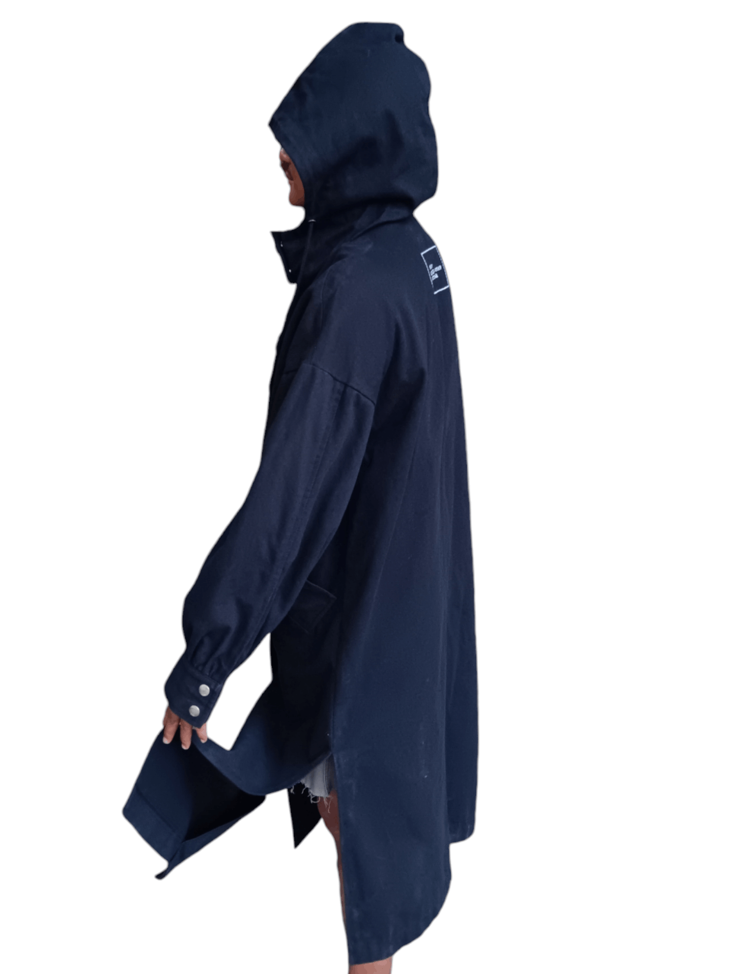 Japanese Brand 🙏24H DELETE🙏Noir contemporain hooded coat jacket Size US M / EU 48-50 / 2 - 19 Thumbnail