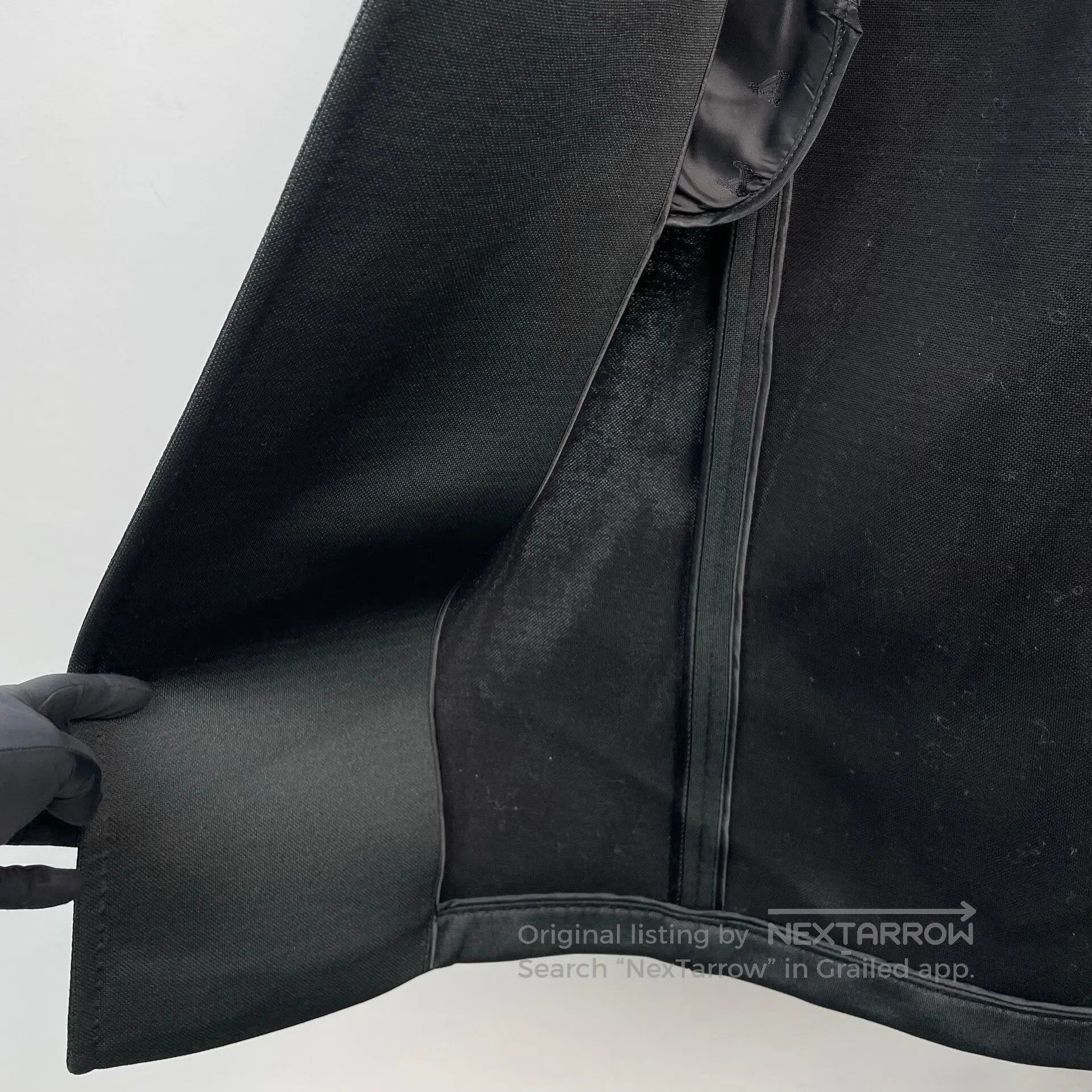 Max Mara Max Mara Black double-breasted long trench coat with lapel Size 4XL / US 24-26 - 4 Thumbnail