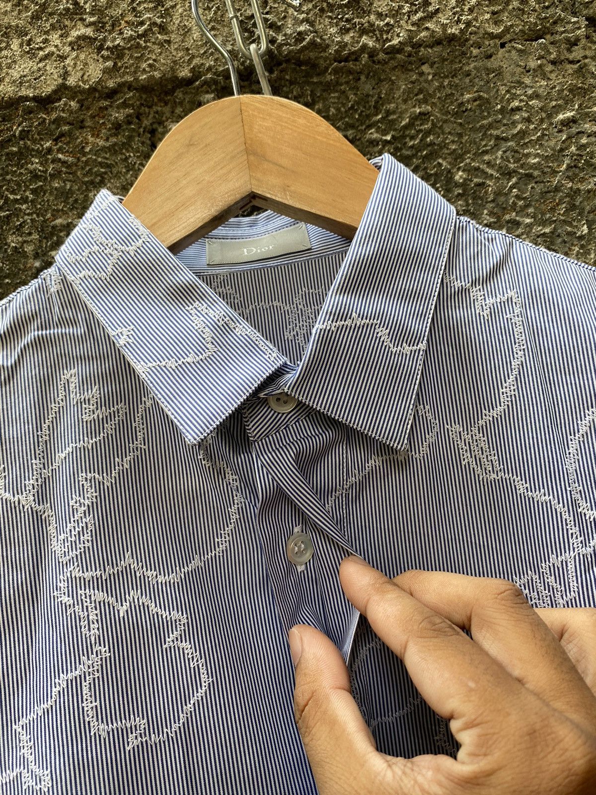 Dior Embroidered Shirt Size US S / EU 44-46 / 1 - 6 Thumbnail