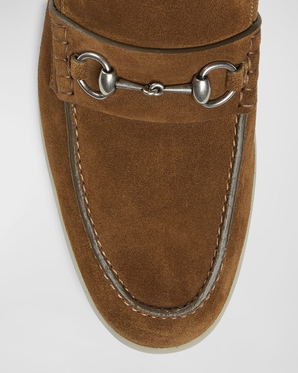 Gucci o1mt1gz0925 Men's Loafers With Horsebit in Brown Size US 6.5 / EU 39-40 - 5 Thumbnail