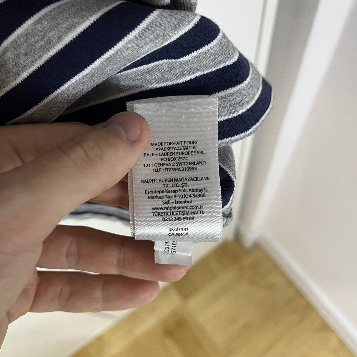 Polo Ralph Lauren Polo Ralph Lauren Striped Grey Polo Shirt Streetwear Y2K Size US XL / EU 56 / 4 - 9 Thumbnail