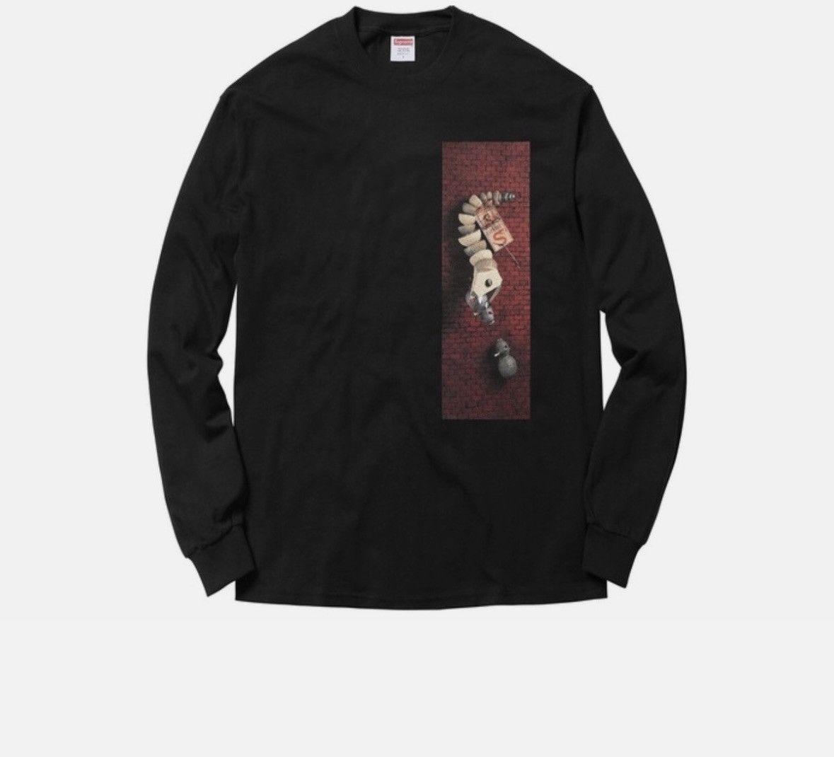 NEW Supreme Mike Hill Snake Trap L/S Tee Black XL SS17