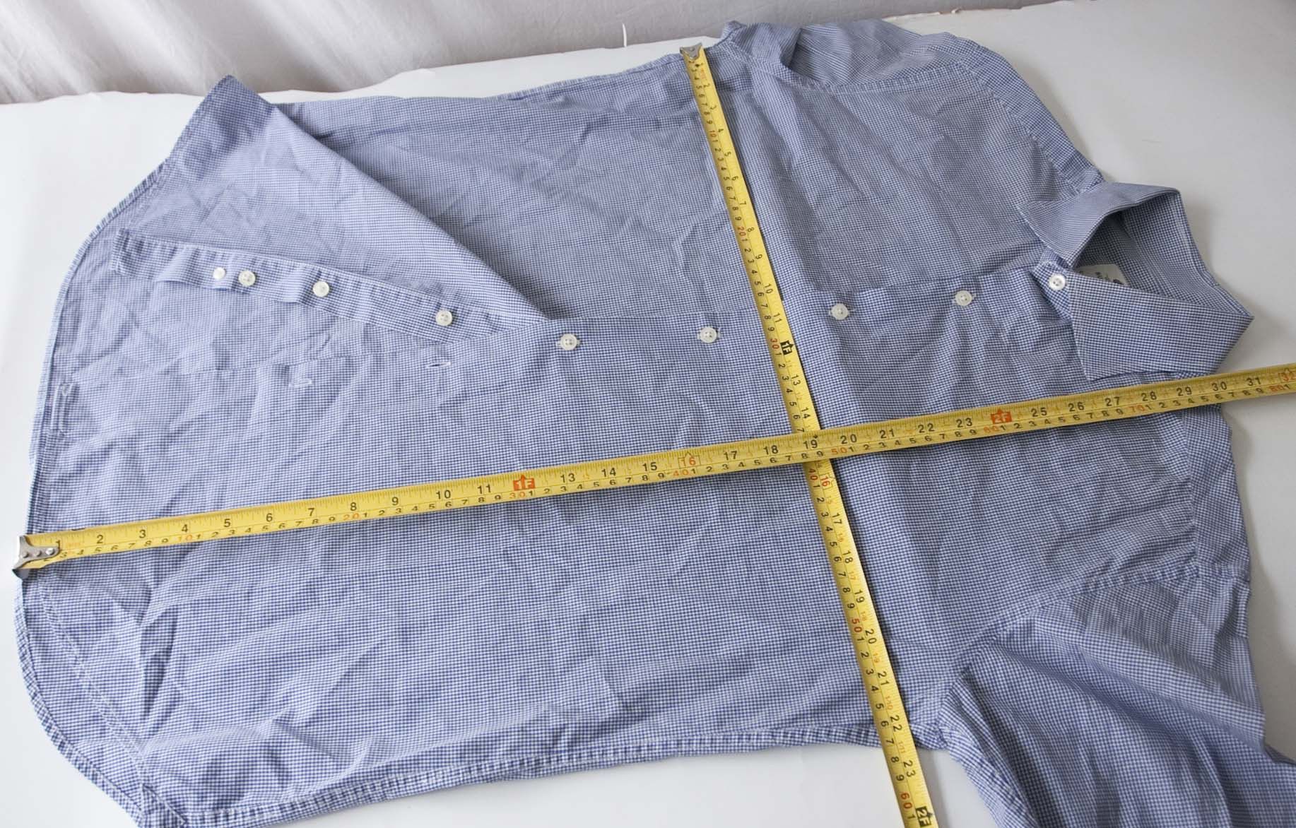 Vincenzo Di Ruggiero Vincenzo Ruggiero Napoli Shirt Size 41/ L Blue Plaid Size US L / EU 52-54 / 3 - 4 Thumbnail