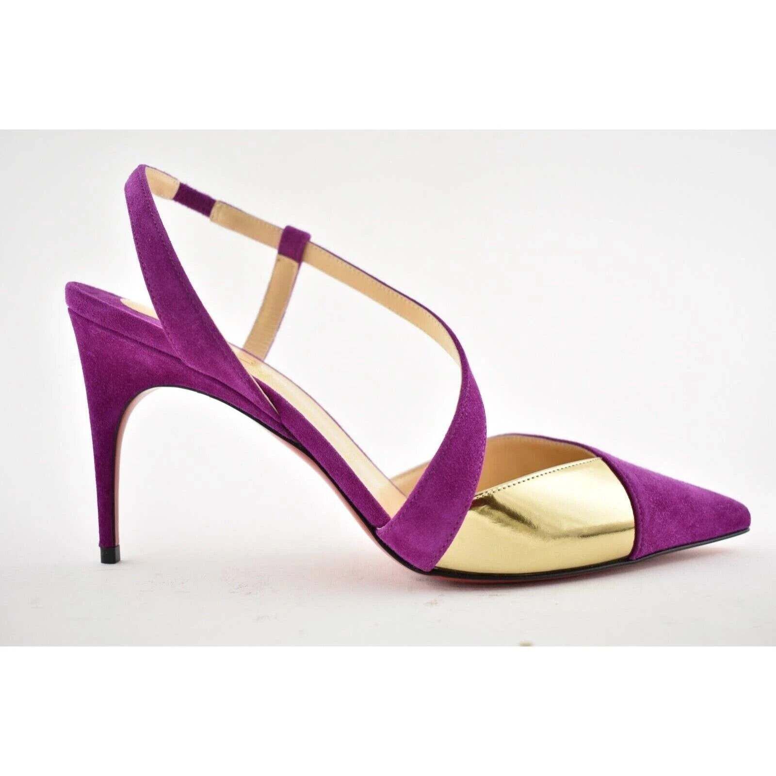 Christian Louboutin Christian Louboutin Platina 85 Pink Richelieu Cross Strap Size US 11 / IT 41 - 2 Thumbnail