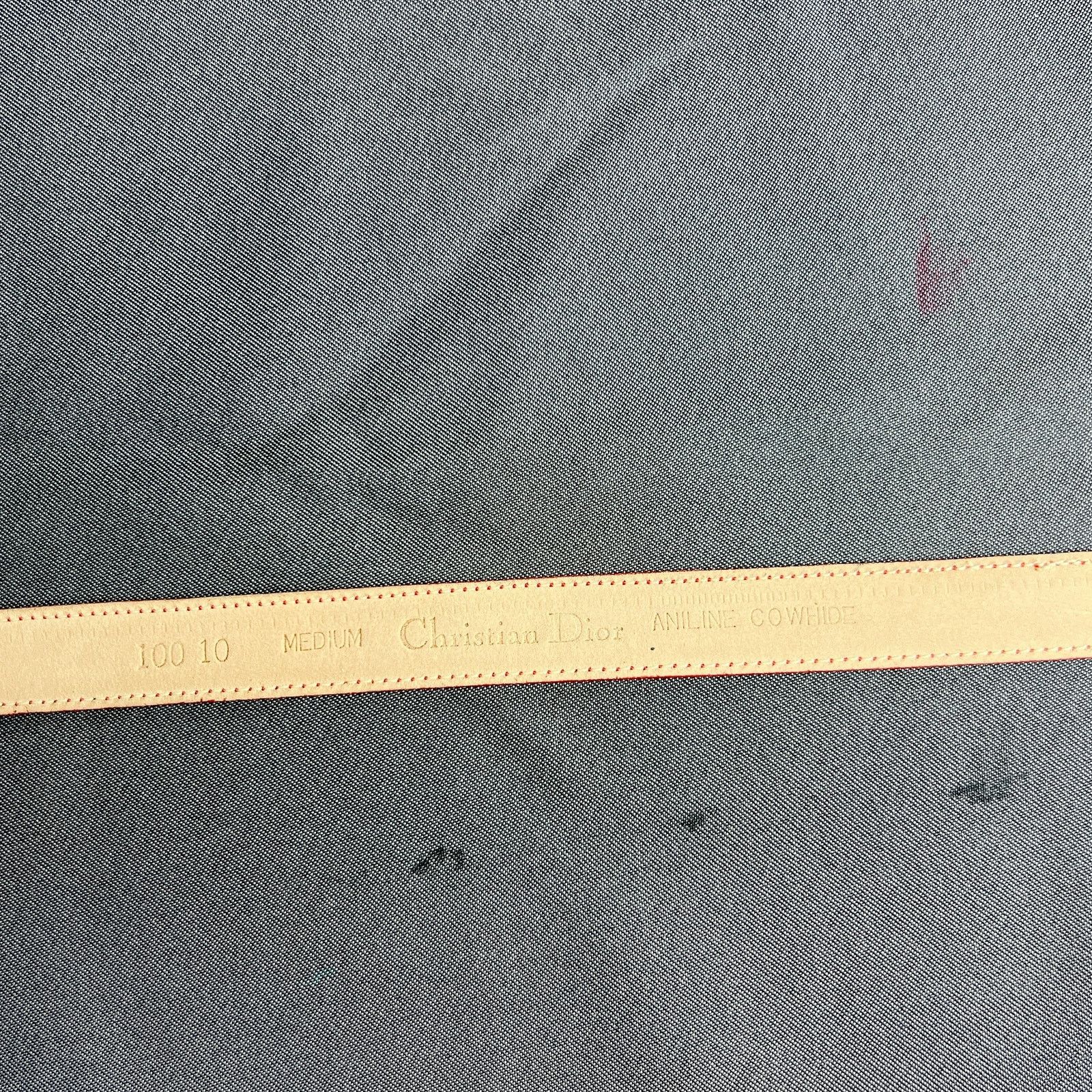 Dior Christian Dior Vintage Skinny Leather Belt Size Medium Size ONE SIZE - 9 Thumbnail