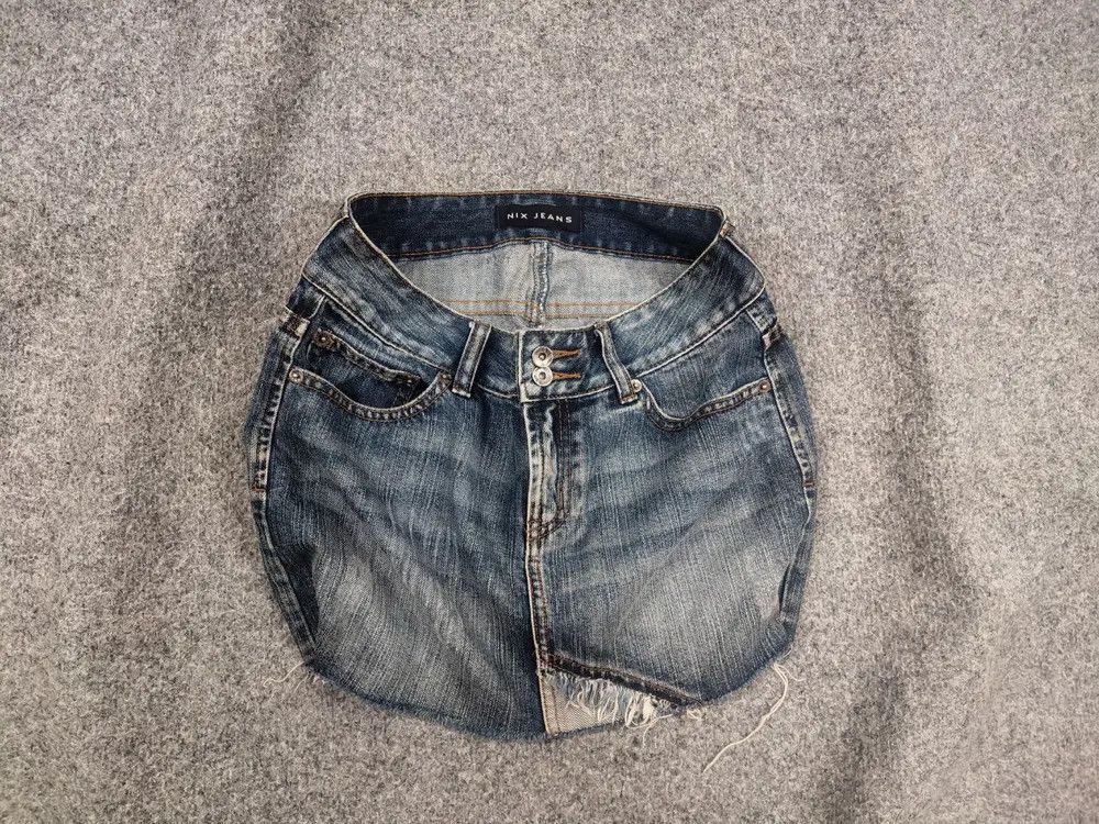 Le Grande Bleu (L.G.B.) le grande bleu (l.g.b.) Style Mini Skirt Vintage denim Y2K Size 28" / US 6 / IT 42 - 1 Thumbnail