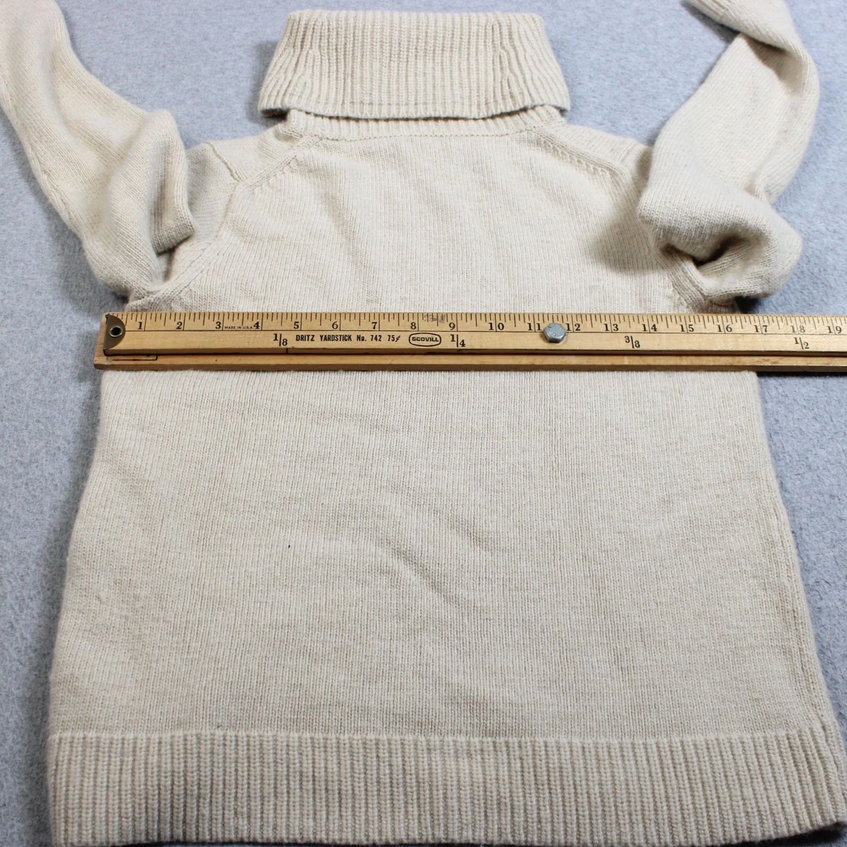 J.Crew J.CREW Womens Small White Turtleneck Merino Wool Blend Cozy Heritage Size S / US 4 / IT 40 - 7 Thumbnail