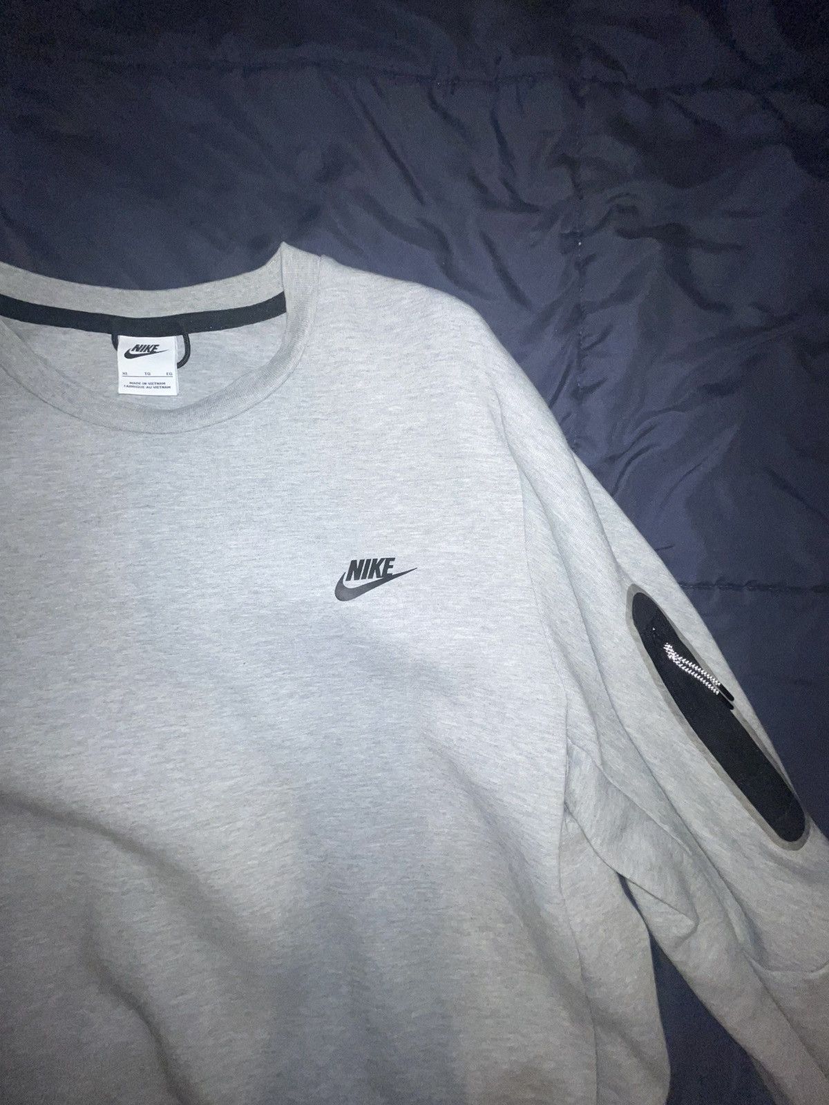 Nike Nike Tech grey Crewneck Fleece Size US XL / EU 56 / 4 - 4 Thumbnail