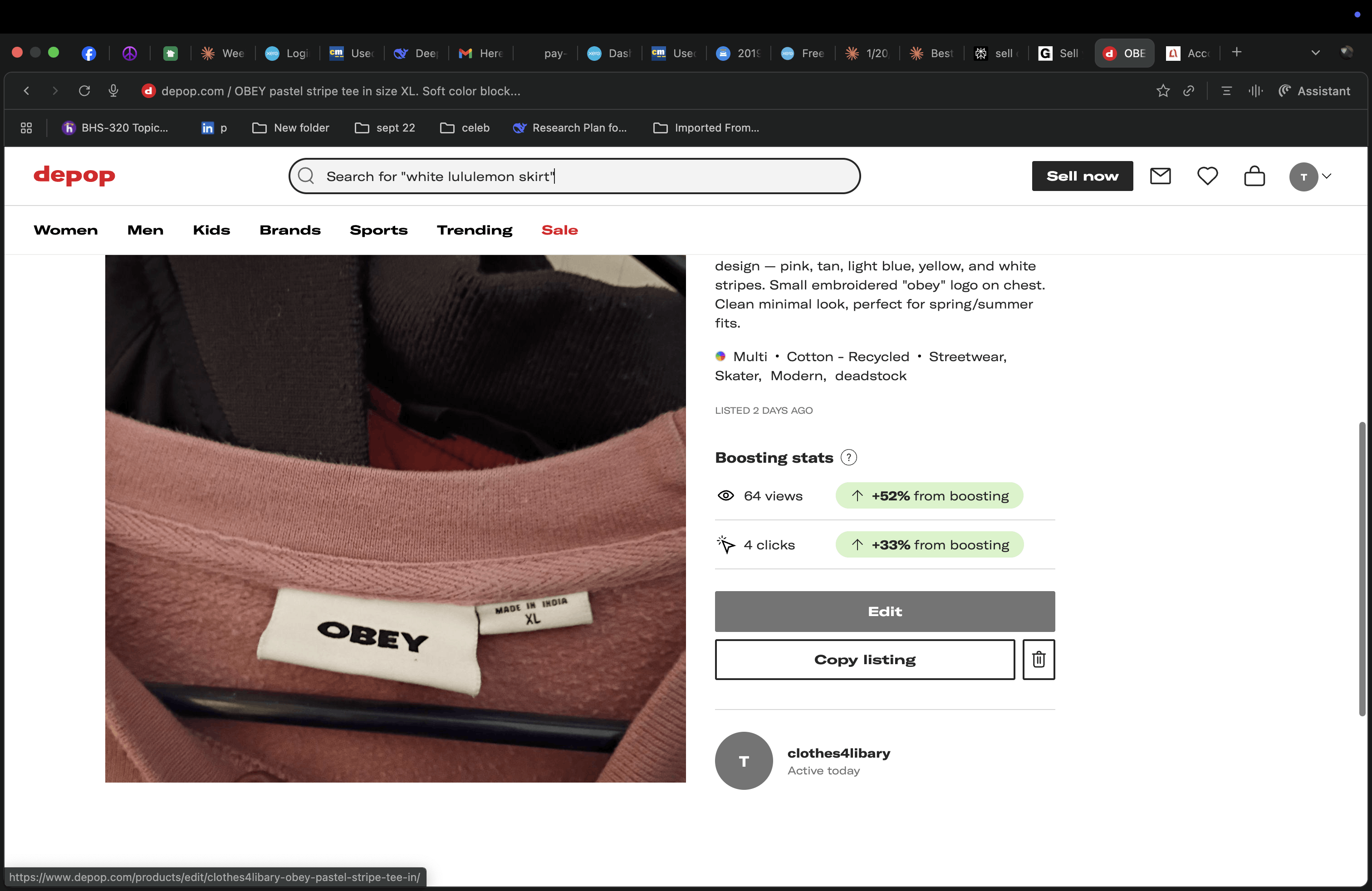 Obey Obey Spring Crewneck Size US XL / EU 56 / 4 - 2 Thumbnail