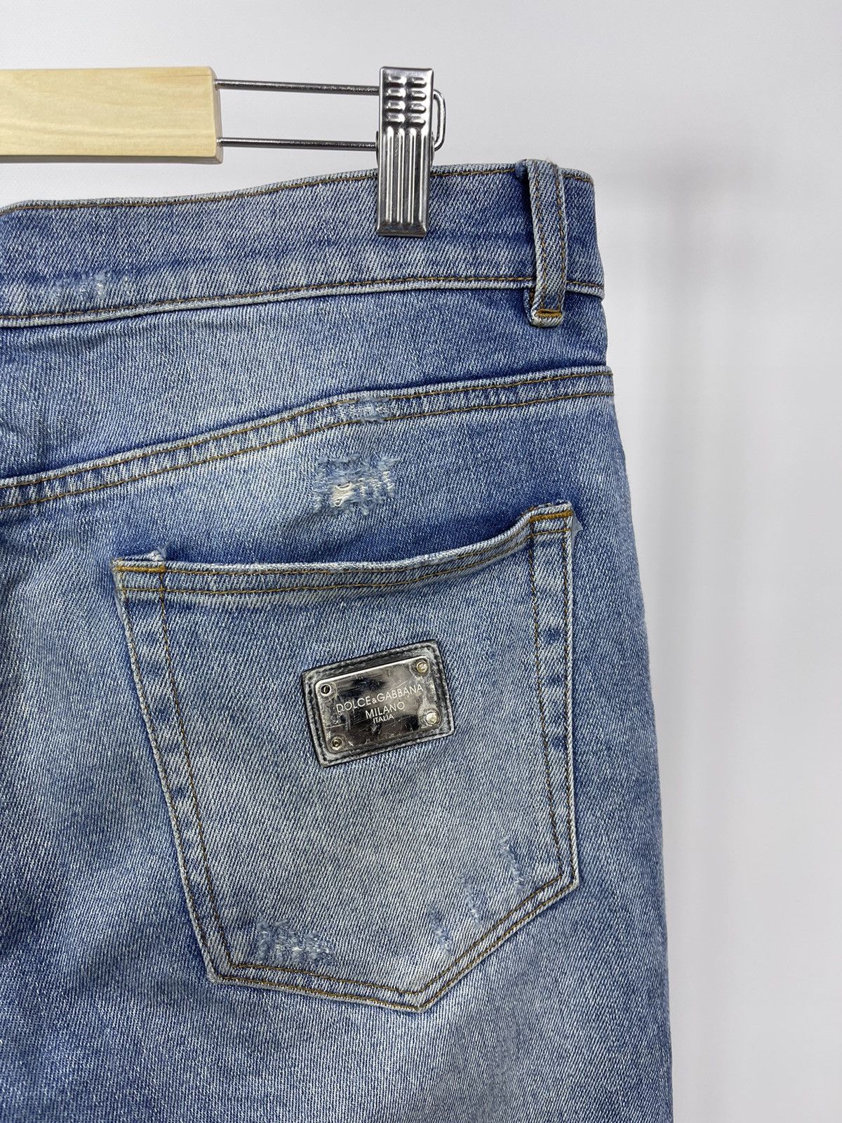 Dolce & Gabbana Dolce Gabbana Mens Blue Jeans size 35 Made in Italy Size US 35 - 6 Thumbnail