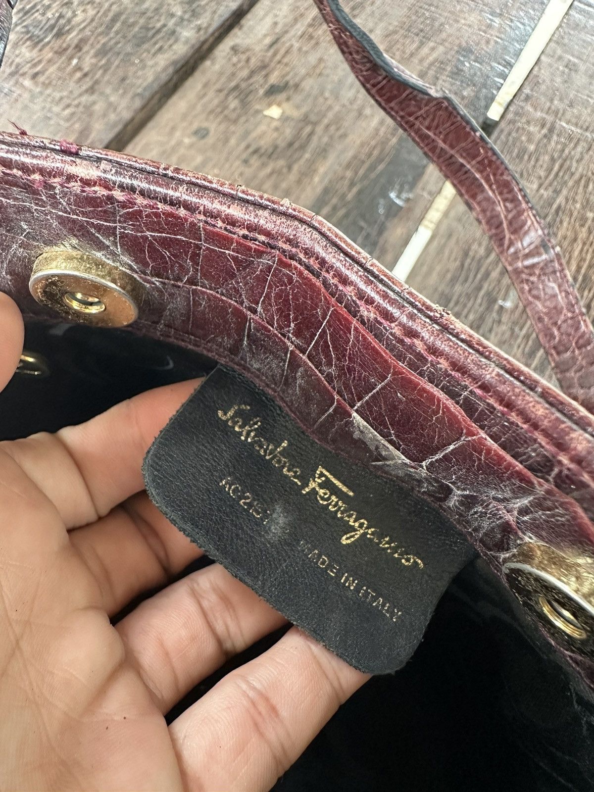 Salvatore Ferragamo × Vintage Vintage Salvatore ferragamo shoulder bag Size ONE SIZE - 13 Thumbnail