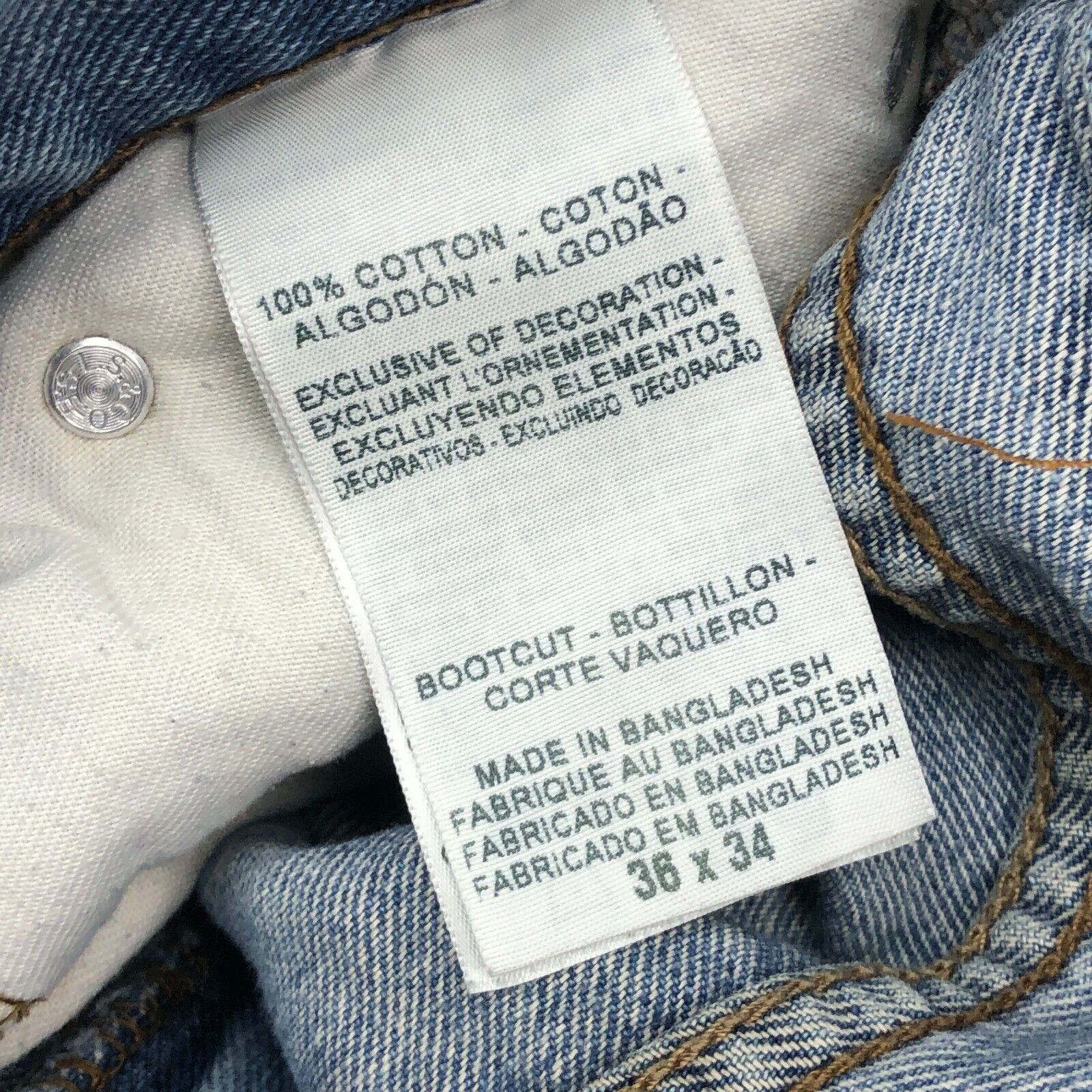 Levi's Levis Signature Bootcut Light Blue Jeans Pants Size 36x34 B2 Size US 36 / EU 52 - 5 Thumbnail