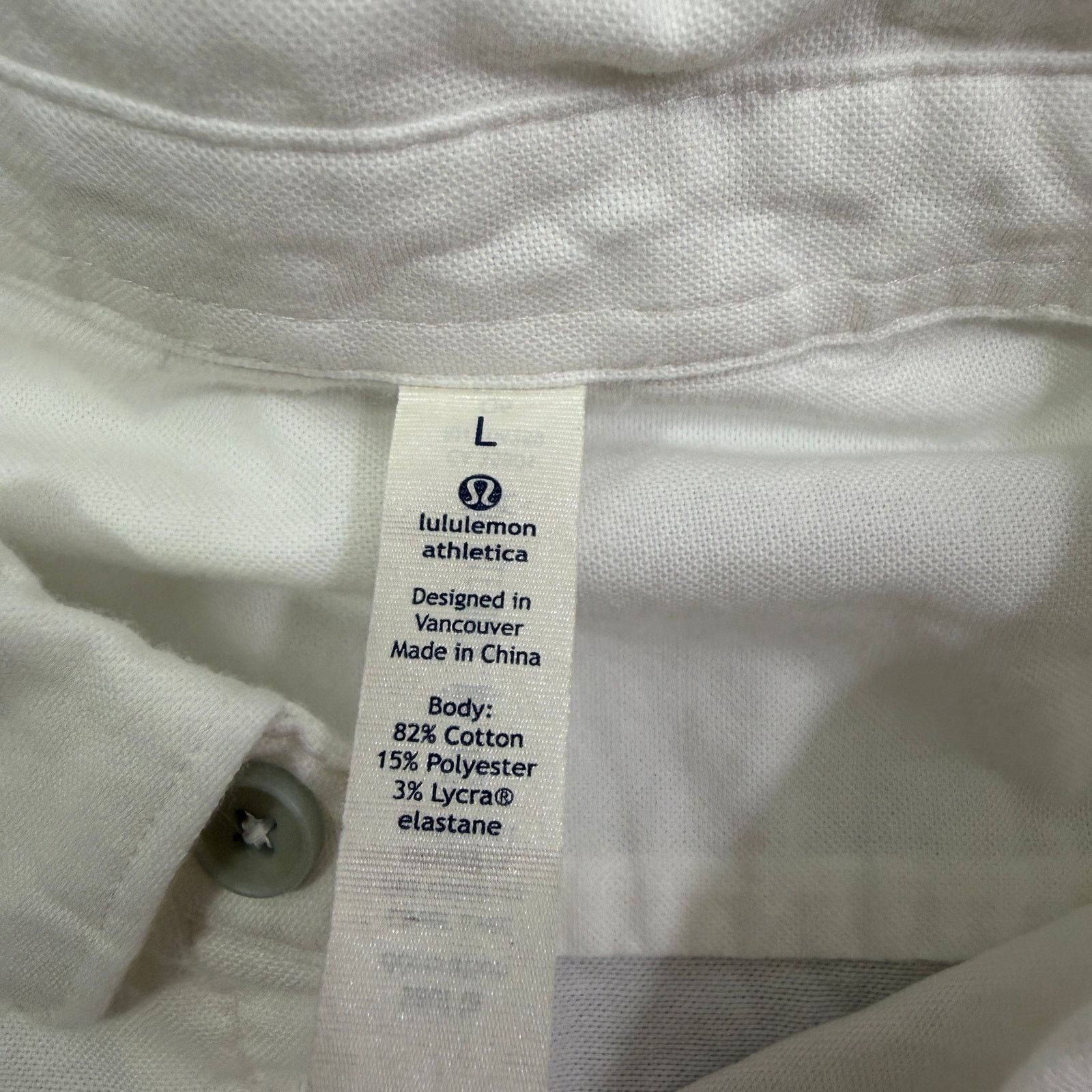 Lululemon Lululemon Button Up Shirt Men's Large White Long Sleeve Size US L / EU 52-54 / 3 - 4 Thumbnail