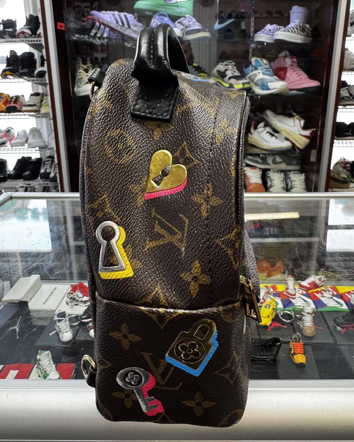 Louis Vuitton Louis Vuitton Monogram Love Lock Mini Palm Springs Backpack Size ONE SIZE - 2 Thumbnail