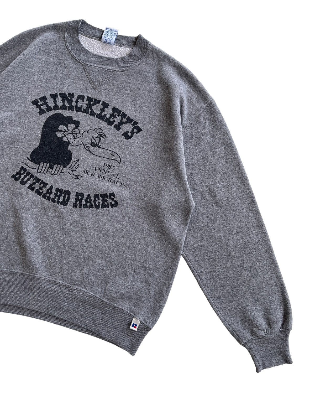 Russell Athletic Vintage 90s Russell Hinckleys Buzzard Races Sweatshirt Size US L / EU 52-54 / 3 - 4 Thumbnail