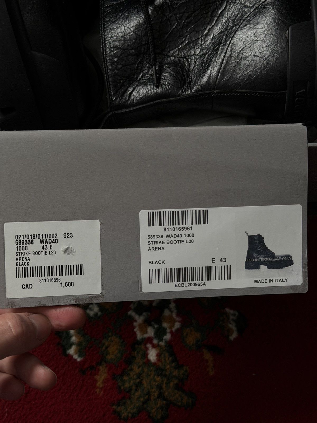 Balenciaga Balenciaga Strike Boots Leather Black Size 43 Size US 9.5 / EU 42-43 - 11 Thumbnail
