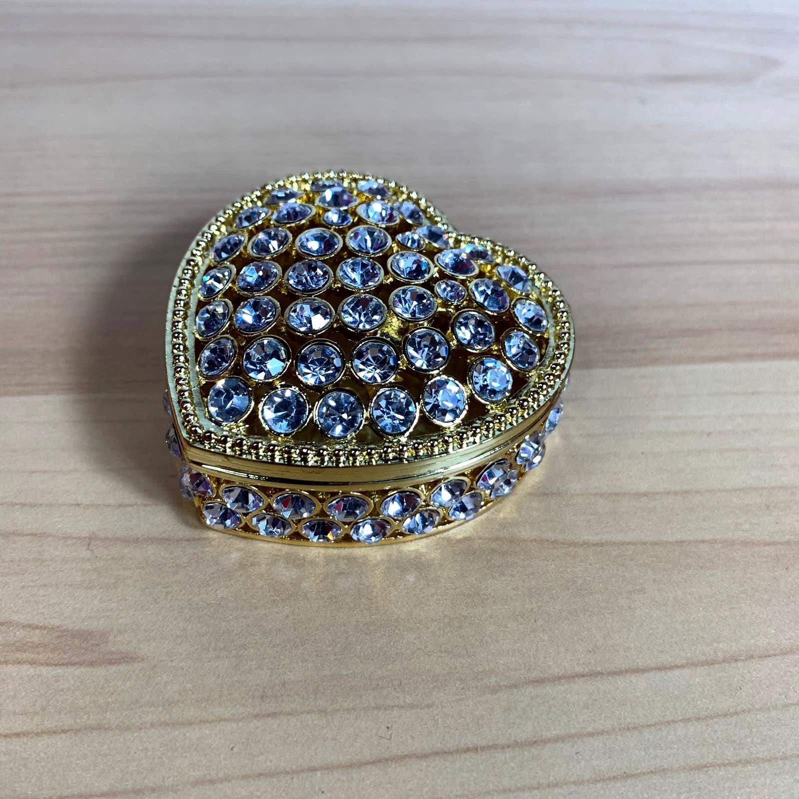 Other Fashion Jewelry Case Trinket Box Heart Shaped Casket Size ONE SIZE - 15 Thumbnail