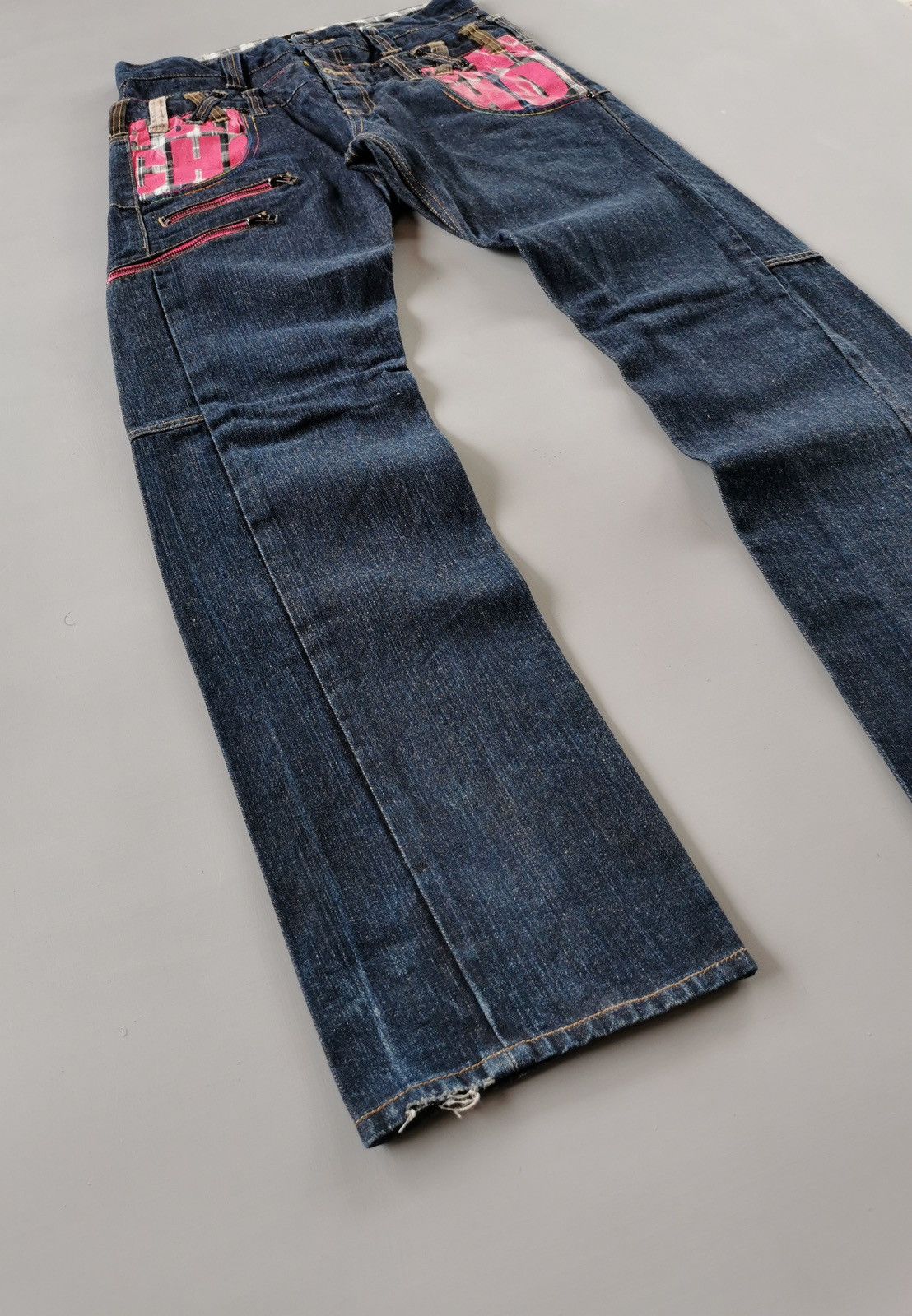 14th Addiction Dominate Double Waist Zipper Denim Jeans Size US 31 - 4 Thumbnail