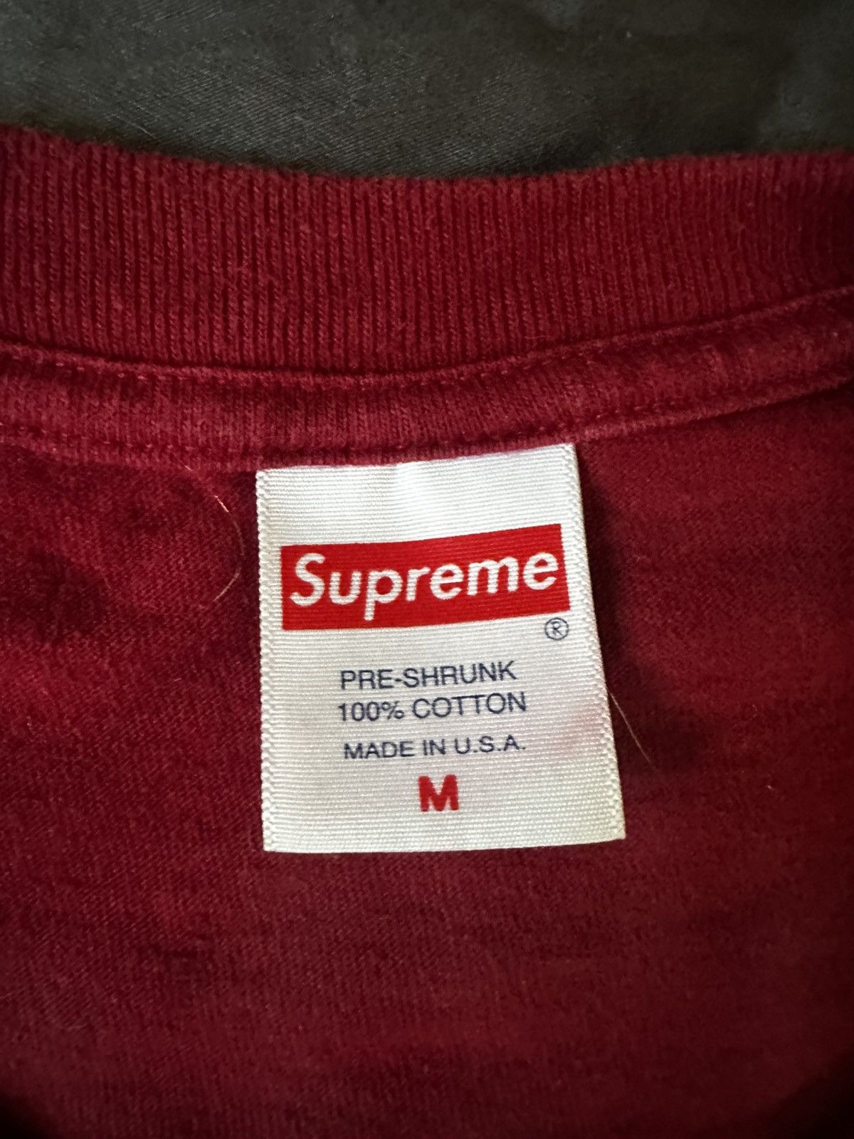 Supreme Supreme Bear Tee Cardinal Size US M / EU 48-50 / 2 - 4 Thumbnail