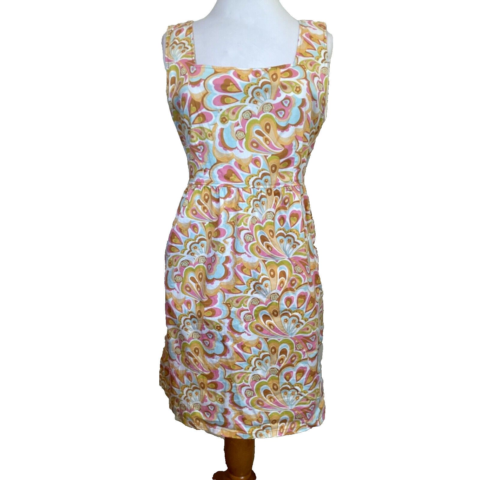 Anthropologie TULLE ANTHROPOLOGIE PAISLEY FLOWERPOWER SHEATH DRESS - SZ L Size L / US 10 / IT 46 - 1 Thumbnail