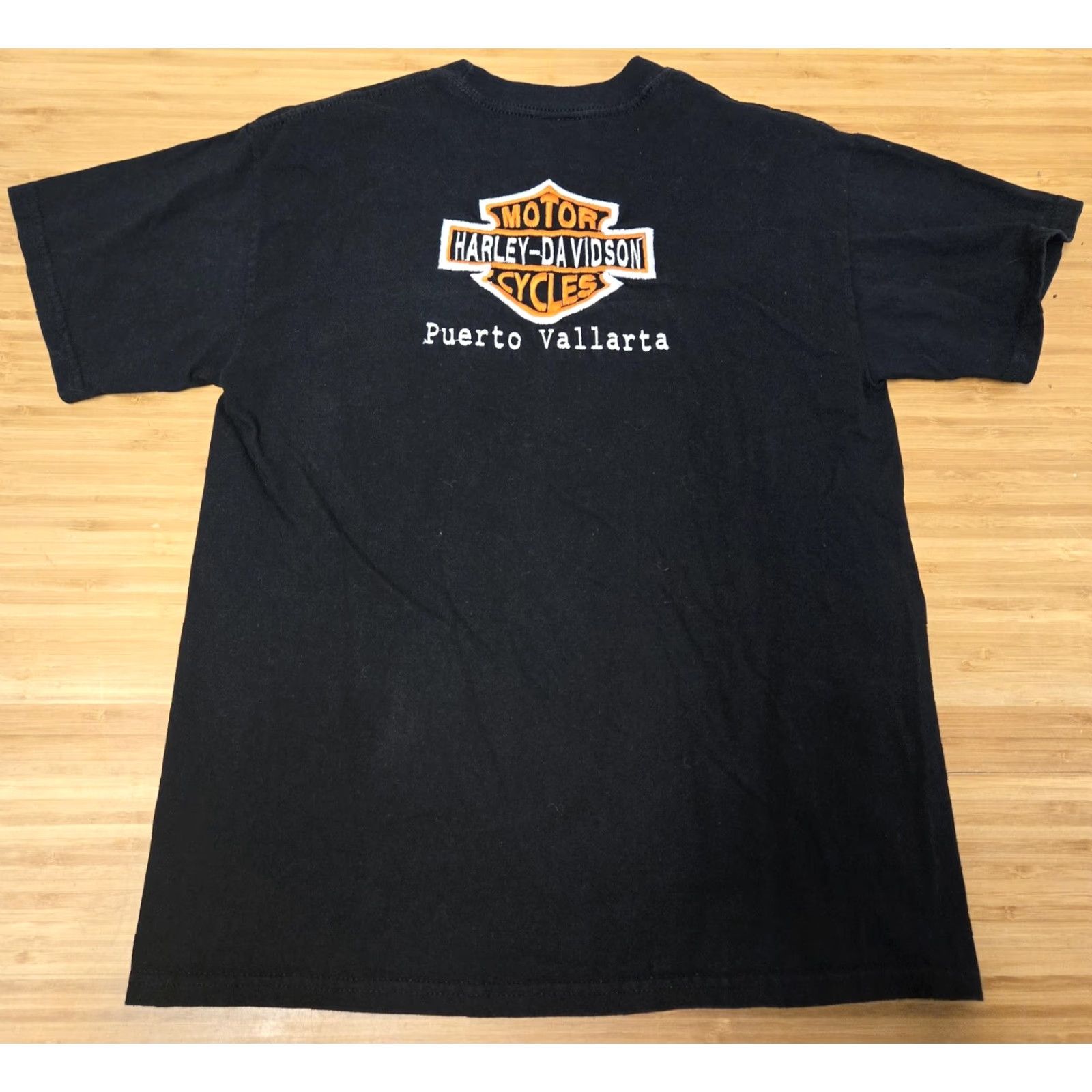 Harley Davidson VINTAGE Harley-Davidson Shirt Mens Medium Black Puerto Vallarta Biker Motorcycle Tee Size US M / EU 48-50 / 2 - 4 Thumbnail