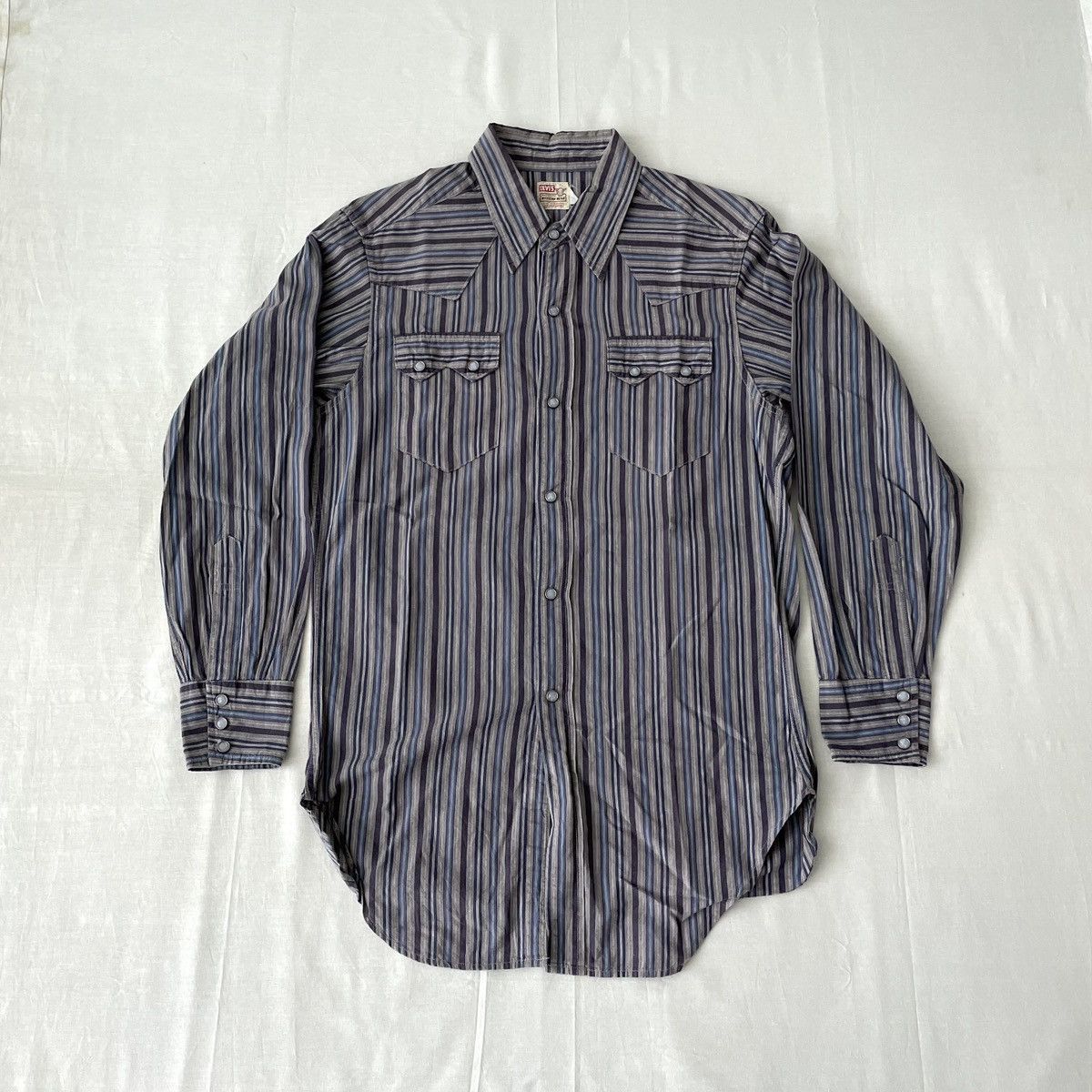LVC LVC Levis Shorthorn Western Shirt Stripes Big E Japan Size US M / EU 48-50 / 2 - 1 Thumbnail