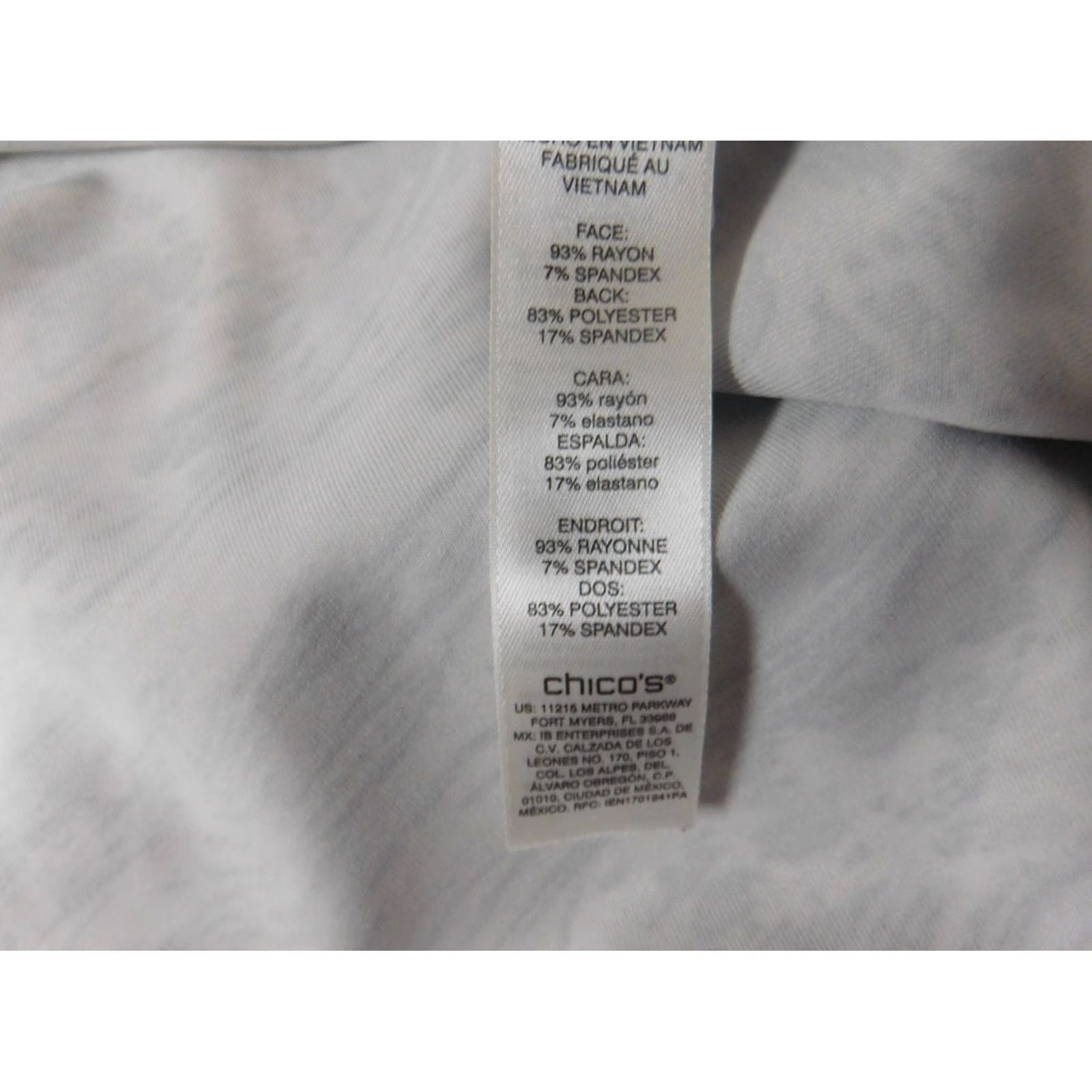 Vintage Chicos Blouse Shirt Womens Regular Size 2 Black Crew Neck Pullover Stretch Rayon Long Sleeve Casual Classic Size XS / US 0-2 / IT 36-38 - 6 Thumbnail