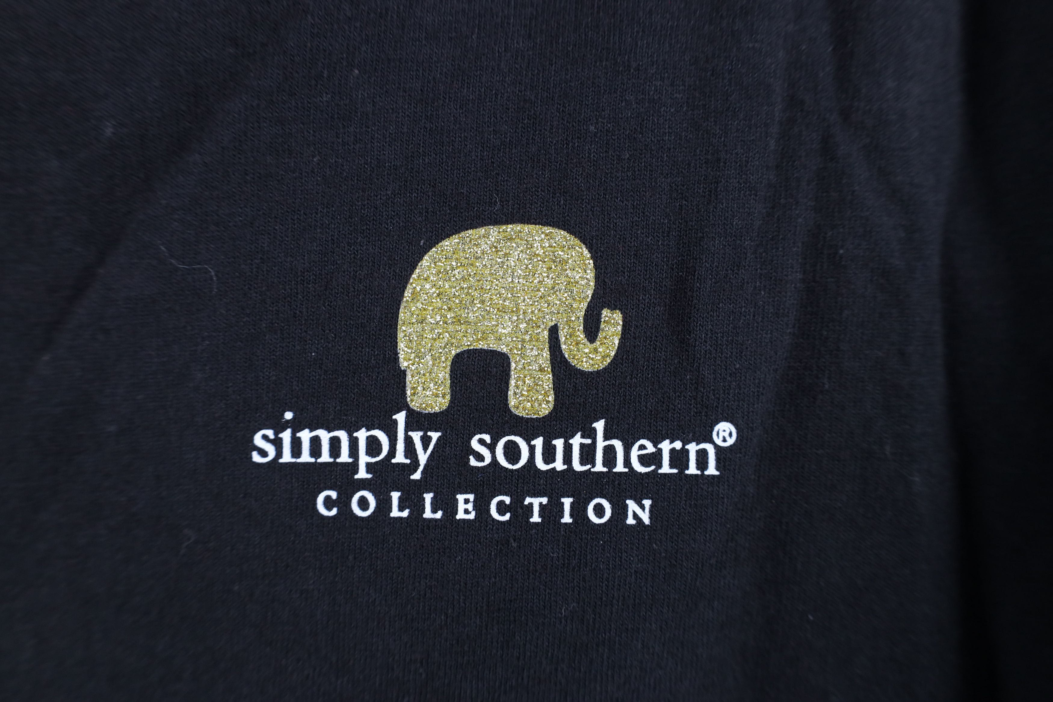 Vintage Simply Southern Collection Elephant Long Sleeve T-Shirt Size S / US 4 / IT 40 - 4 Thumbnail