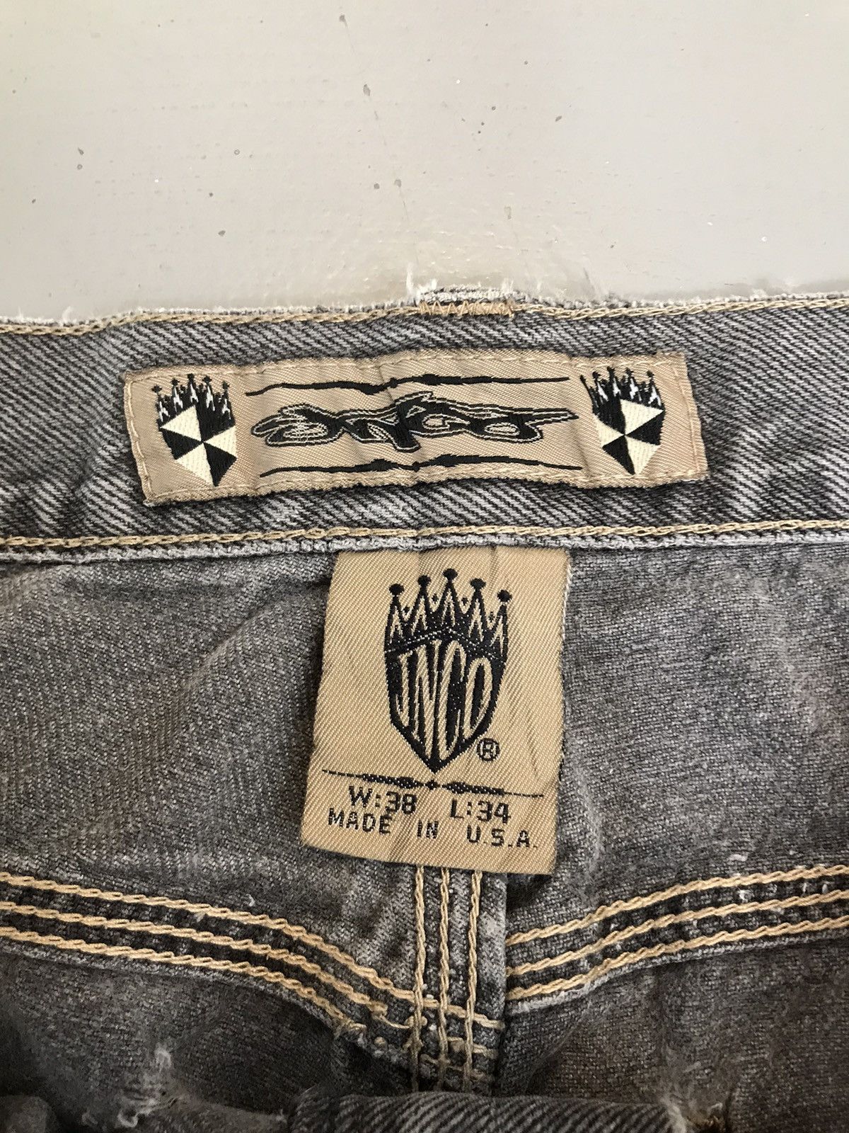 JNCO × Vintage Vintage JNCO Crown 👑 Denim Size US 38 / EU 54 - 8 Thumbnail