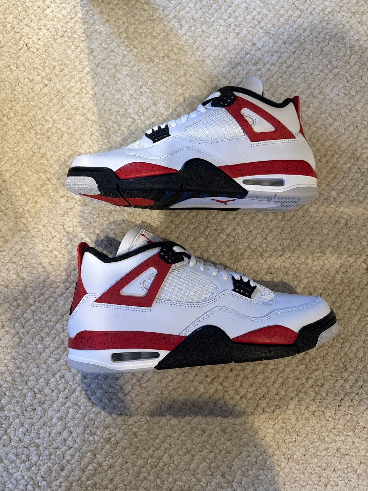Jordan Brand × Nike Jordan 4 Retro Red Cement 2023 Size US 10.5 / EU 43-44 - 2 Thumbnail