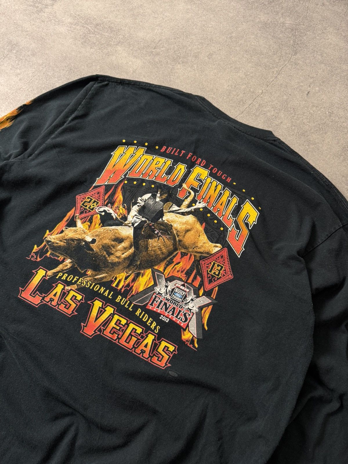 Vintage Vintage PBR World Finals 2013 Las Vegas long-sleeved Size US XL / EU 56 / 4 - 4 Thumbnail