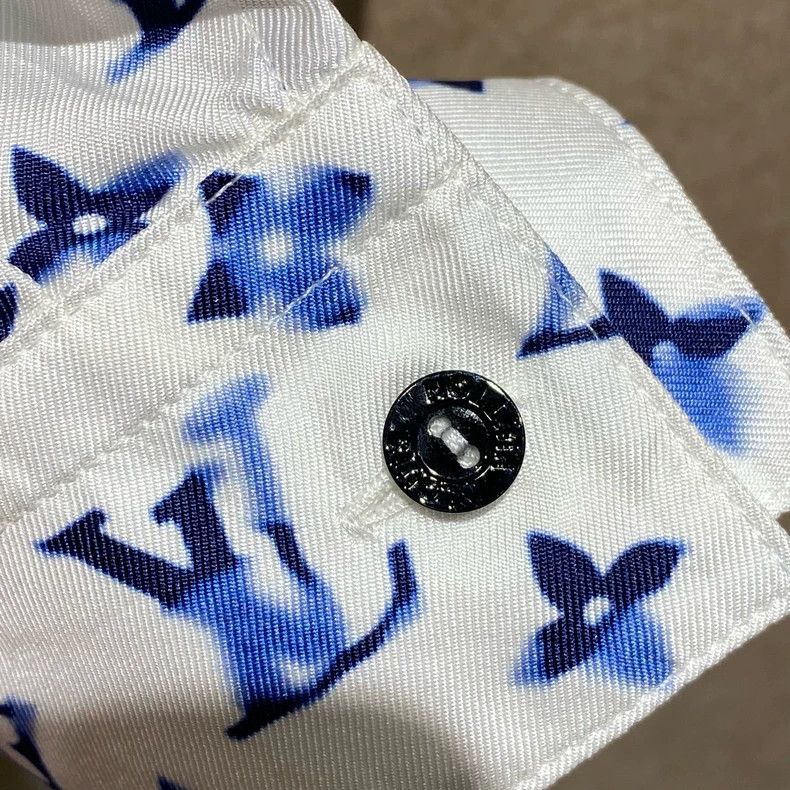 Louis Vuitton Louis Vuitton 25ss nautical blue and white silk presbyopic Size XS / US 0-2 / IT 36-38 - 6 Thumbnail