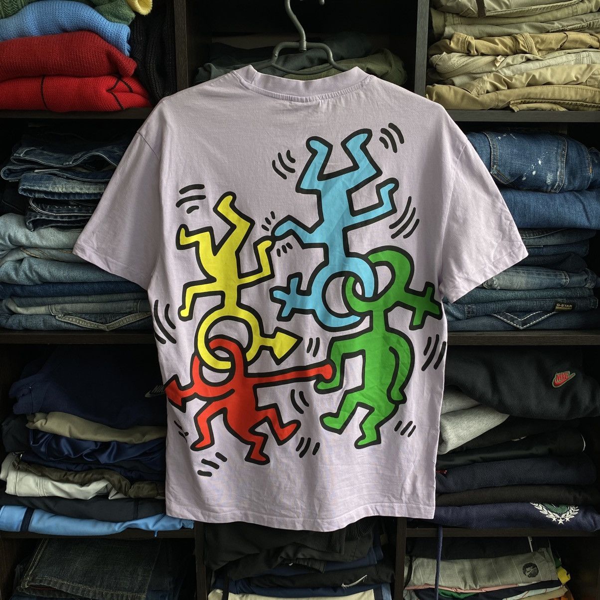 Keith Haring Mens Keith Haring Big Graphic Logo Love designer tee Size US M / EU 48-50 / 2 - 1 Thumbnail