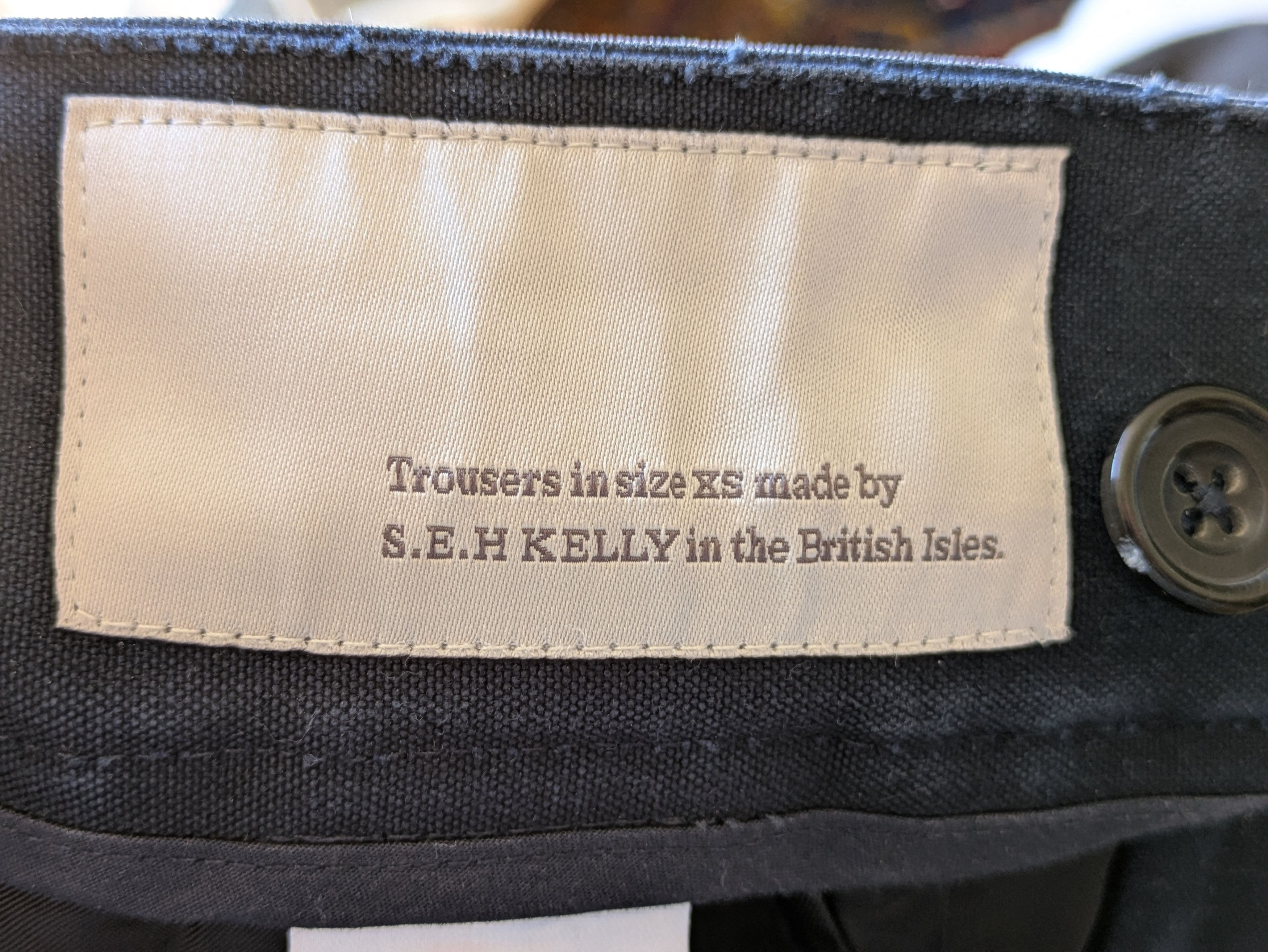S.E.H. Kelly S.E.H Kelly Slim Trousers – Navy Sailcloth – XS Size US 28 / EU 44 - 3 Thumbnail