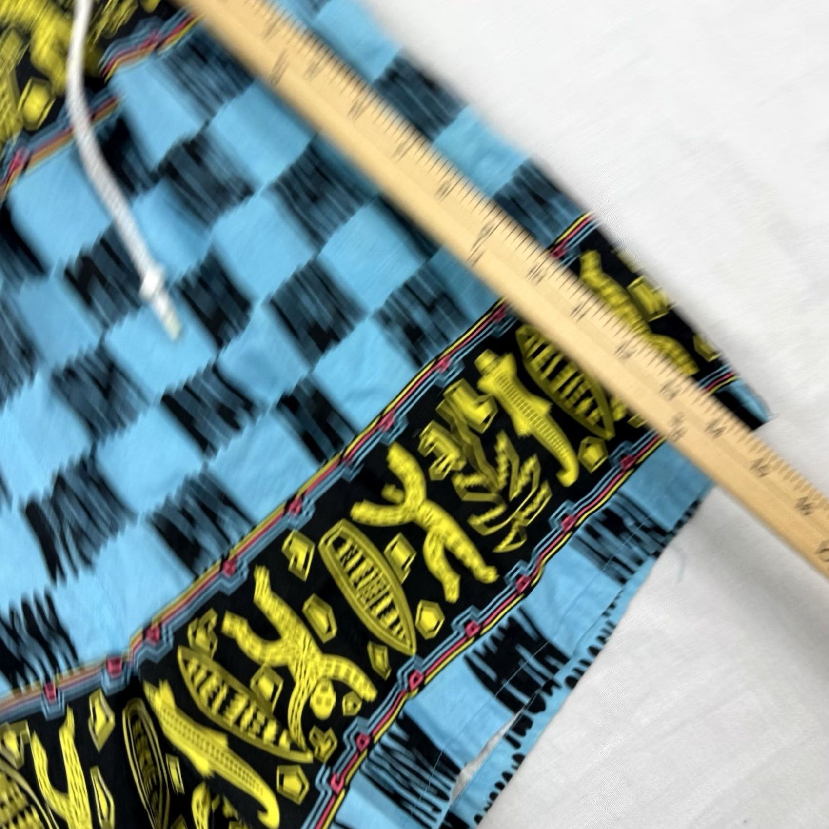 Vintage VINTAGE Islander Geometric Swim Trunks Adult M Blue 90s 80s Beach Mens CBF Shorts Size US 31 - 6 Thumbnail