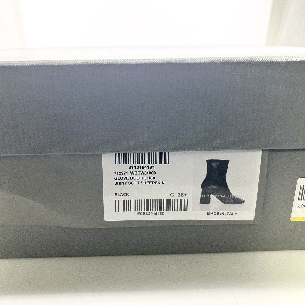 Balenciaga New Balenciaga Black Leather Glove Booties Size 38.5EU/8.5US Size US 8.5 / IT 38.5 - 6 Thumbnail