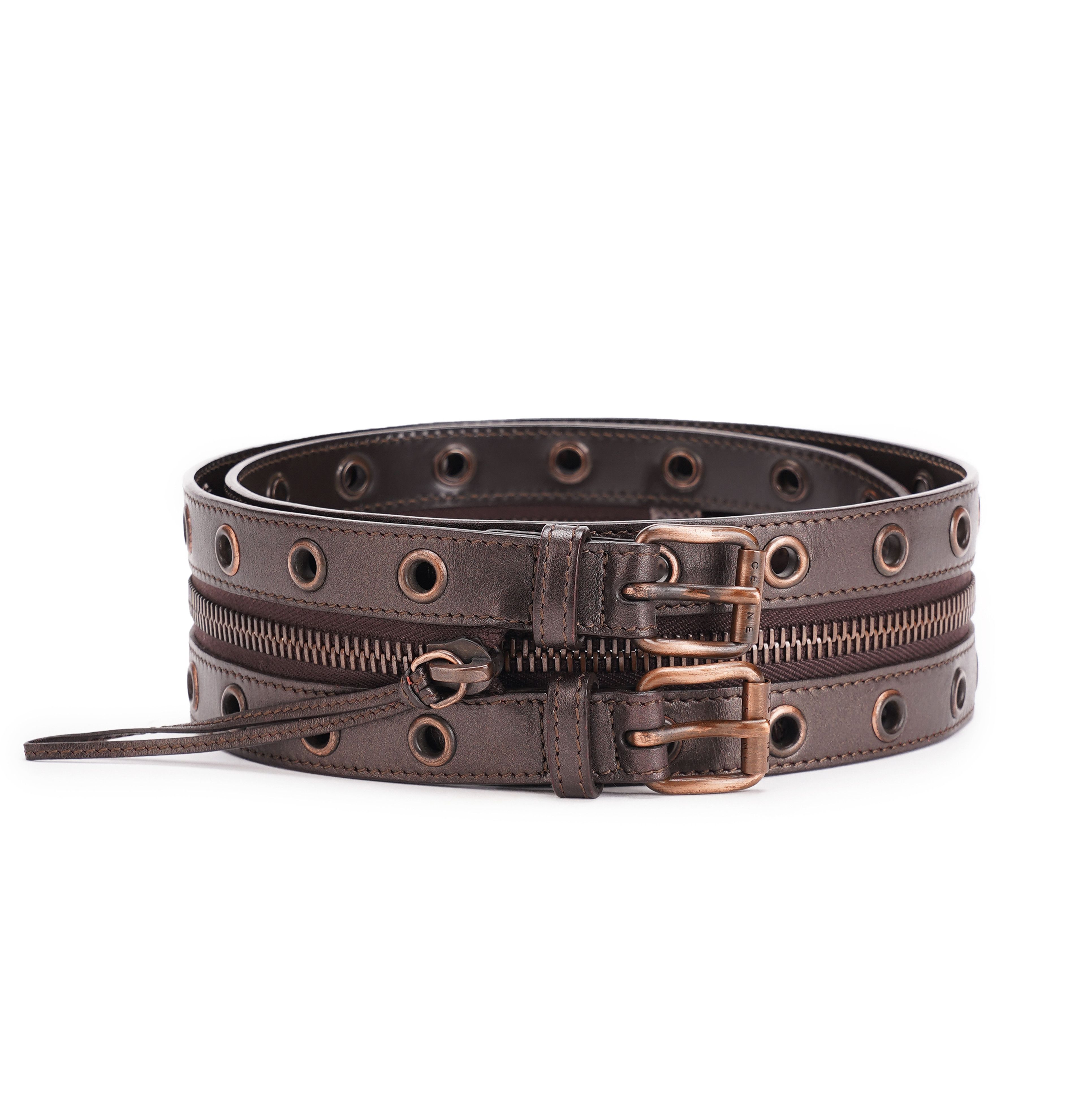Vintage Celine Zipper belt Vinatge Céline Belt main image 2