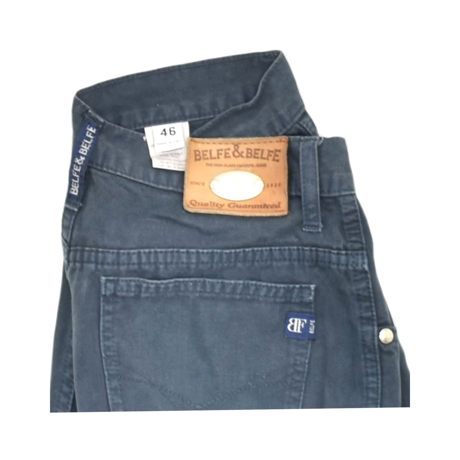 Vintage BELFE & BELFE Womens Tapered Jeans Blue Large W30 L31 IT 46 Size 36" / US 14 / IT 50 - 3 Thumbnail