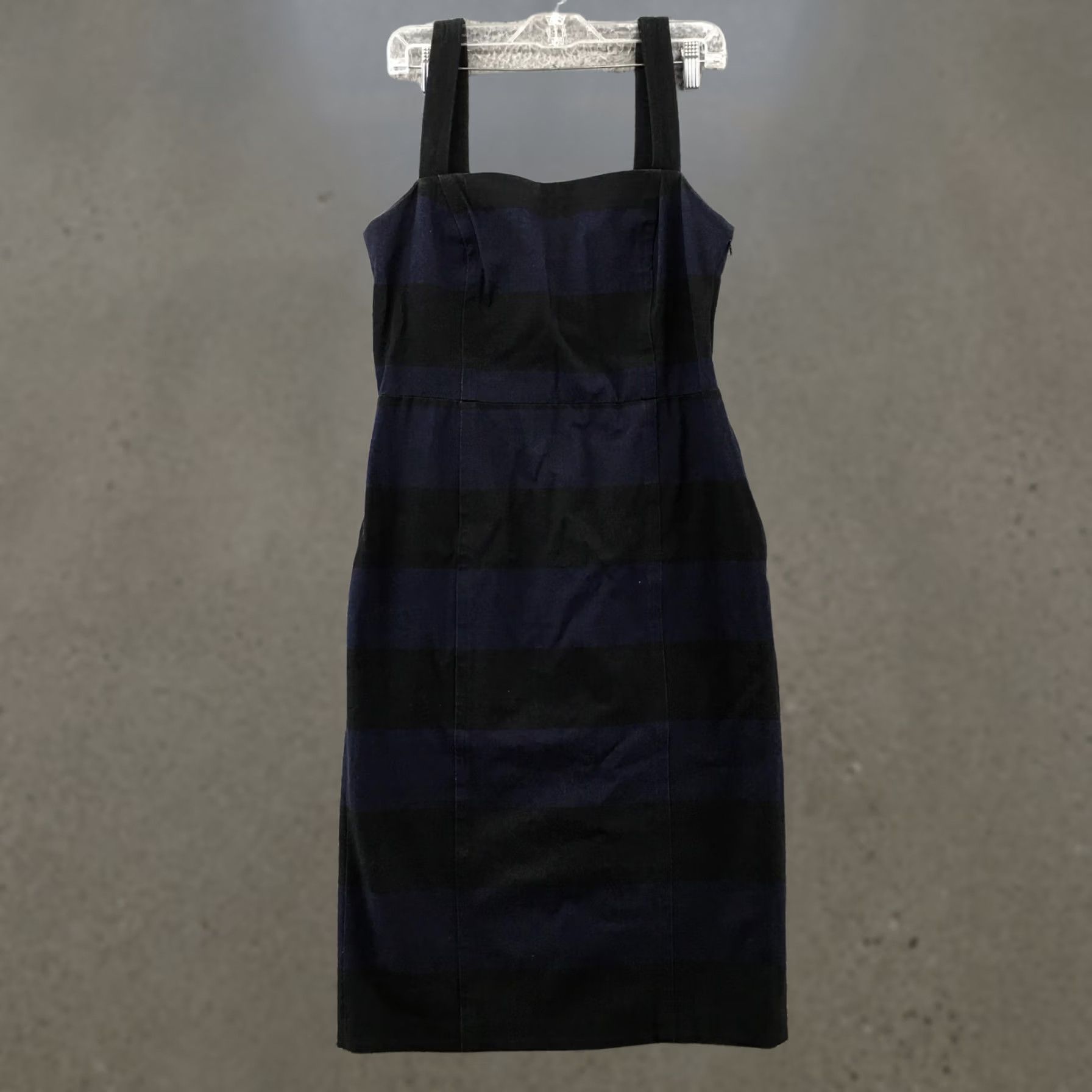 Banana Republic Banana Republic Bodycon Dress Womens 10 Striped Sleeveless Casual Knee Length Multicolor Slit Dress Womens Size L / US 10 / IT 46 - 1 Thumbnail