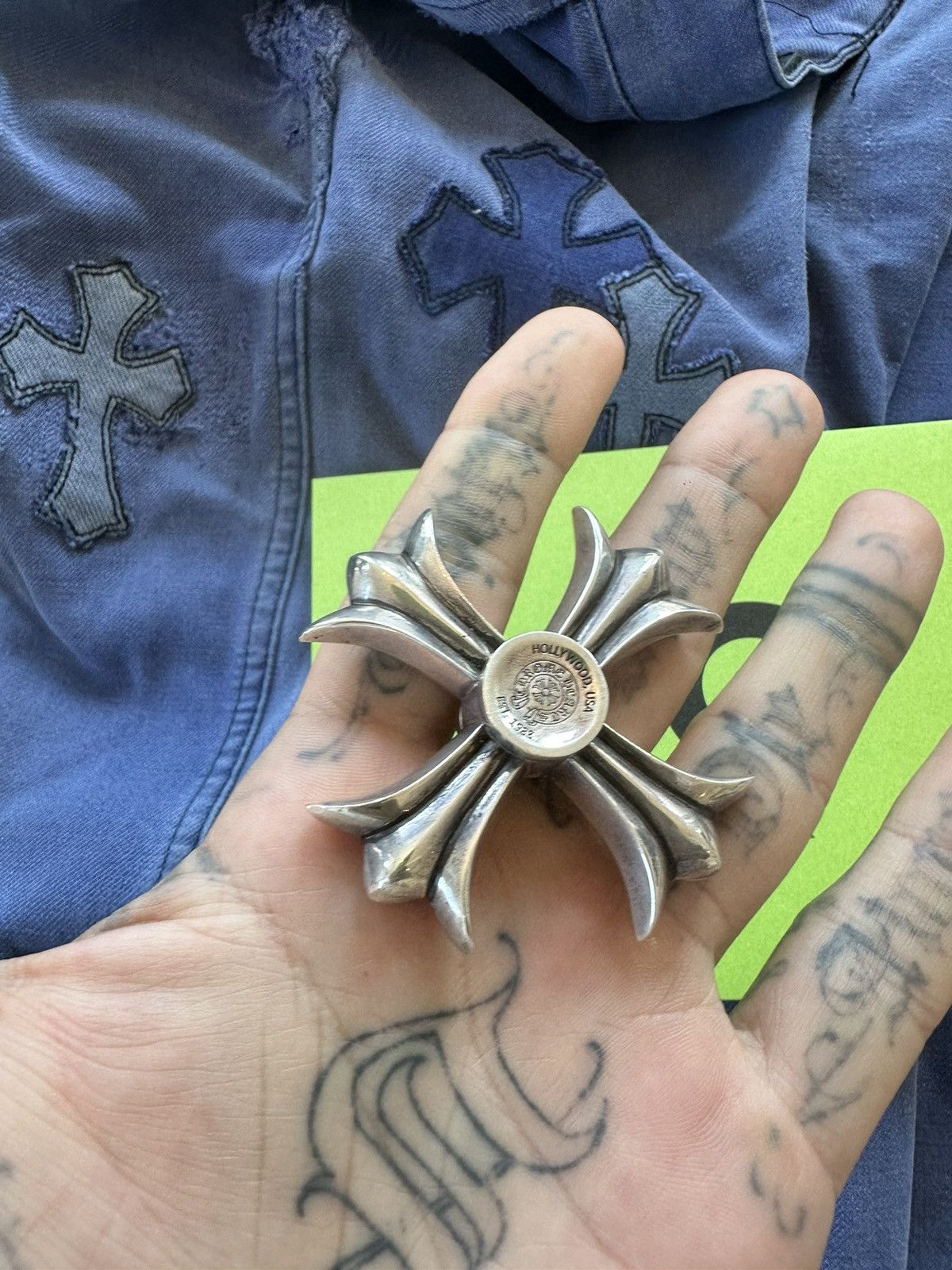 Chrome Hearts Chrome Hearts Cross Plus SOLID SILVER FIDGET SPINNER Size ONE SIZE - 11 Thumbnail