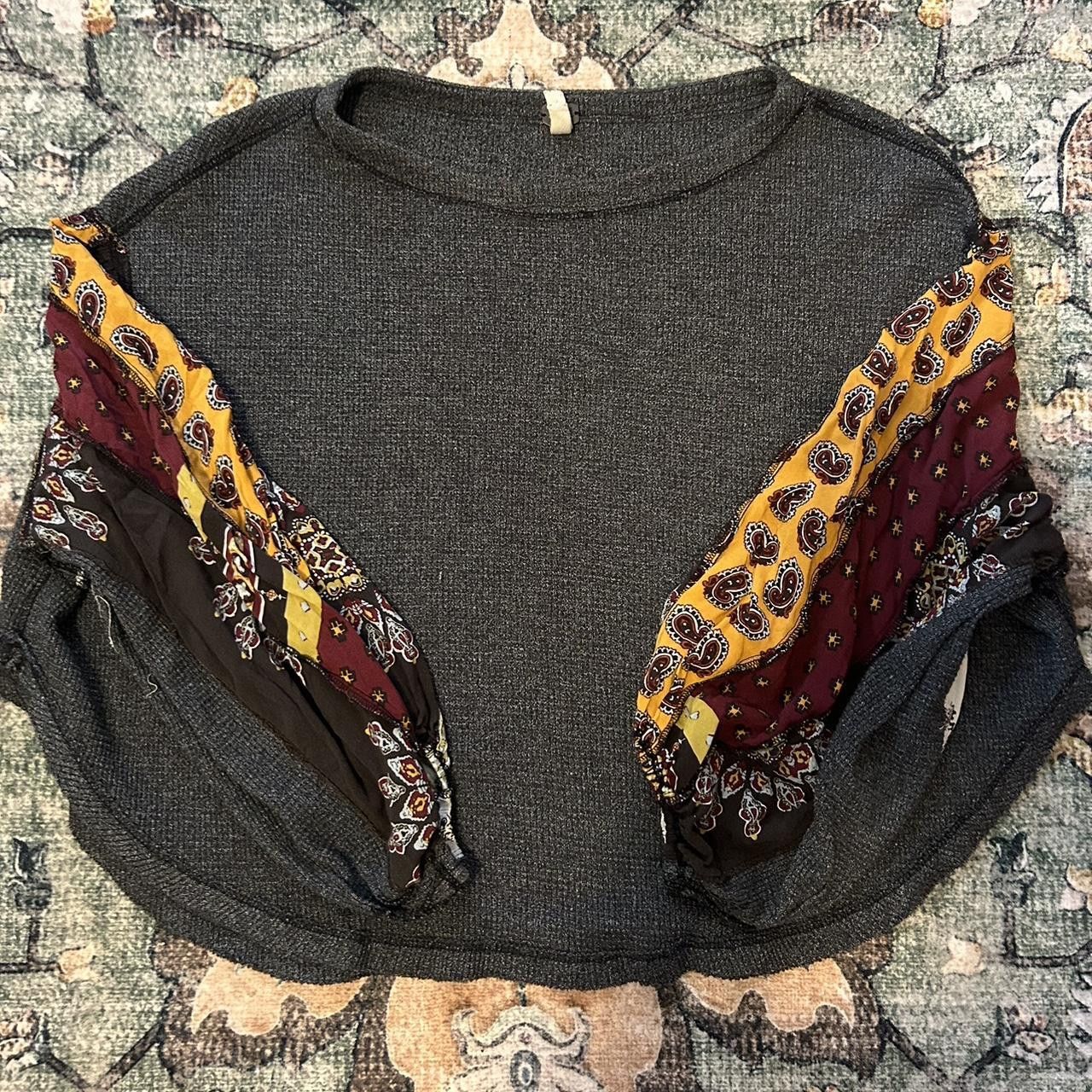 Free People Free People Patchwork Sweater S Multi Size S / US 4 / IT 40 - 1 Thumbnail