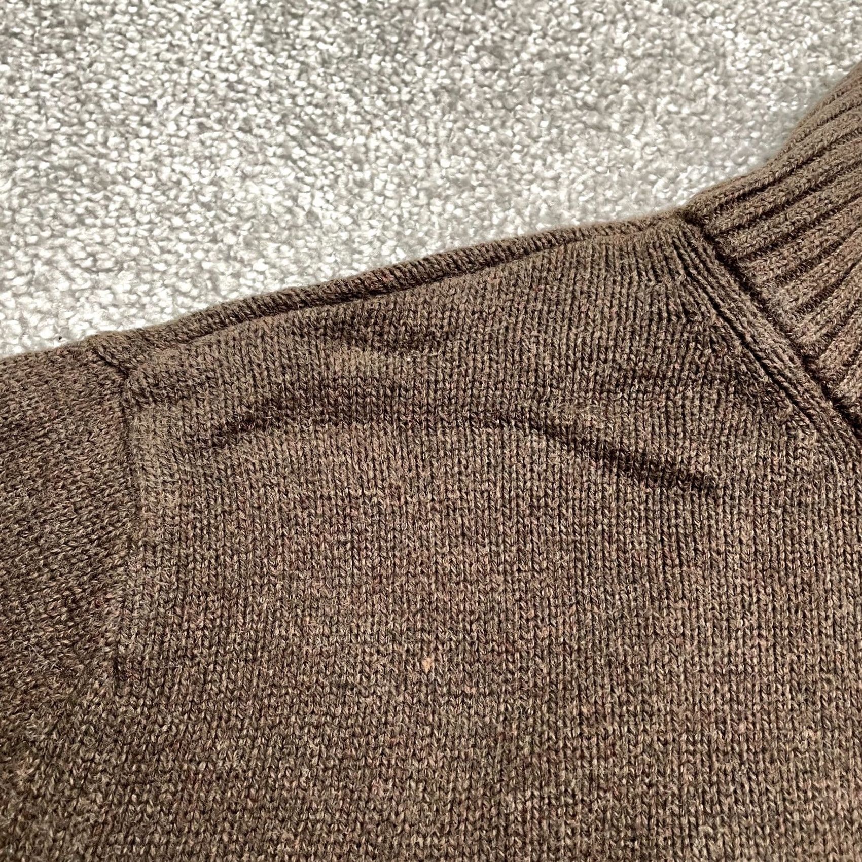 American Eagle Outfitters American Eagle Outfitters Mock Neck 1/2 Mens Medium Brown Cotton 1/4 Zip Knitted Pullover Sweater Size US M / EU 48-50 / 2 - 4 Thumbnail