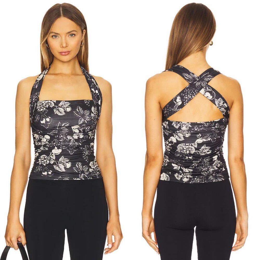 Free People New Free People Tommie Knit Black Combo Top Size M Size M / US 6-8 / IT 42-44 - 1 Thumbnail
