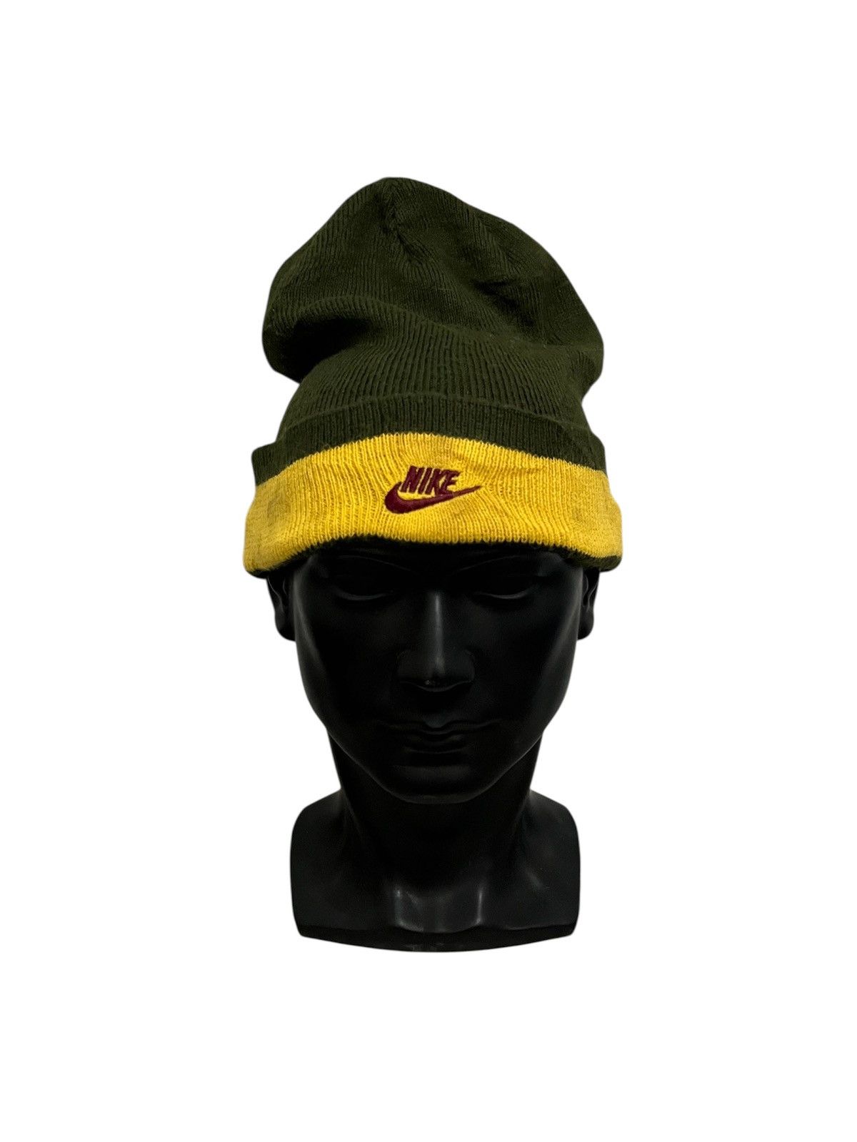 Nike Vintage Nike Big logo Beanie Hat Size ONE SIZE - 1 Thumbnail