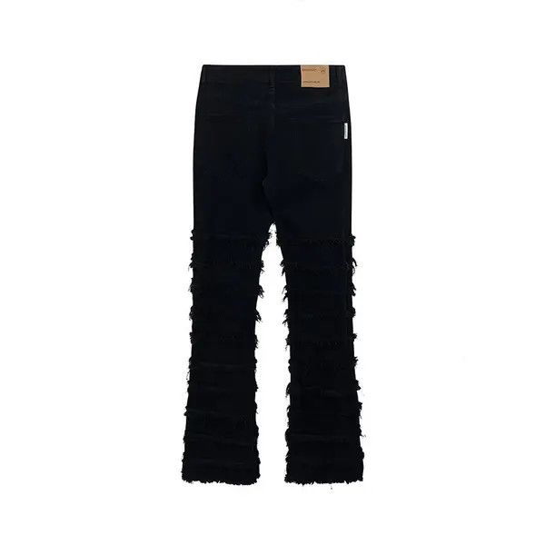 VIBE damaged punk flared ripped jeans Size US 30 / EU 46 - 3 Thumbnail