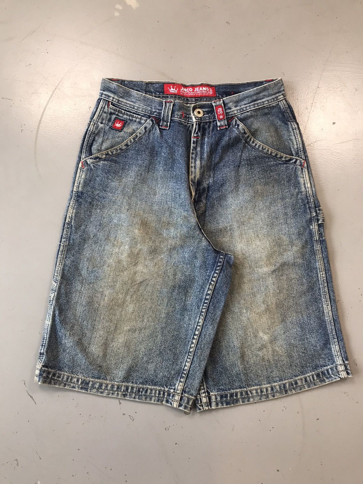 JNCO × Southpole Vintage Jnco crown 👑 embroidered carpenter short Size US 29 - 2 Thumbnail