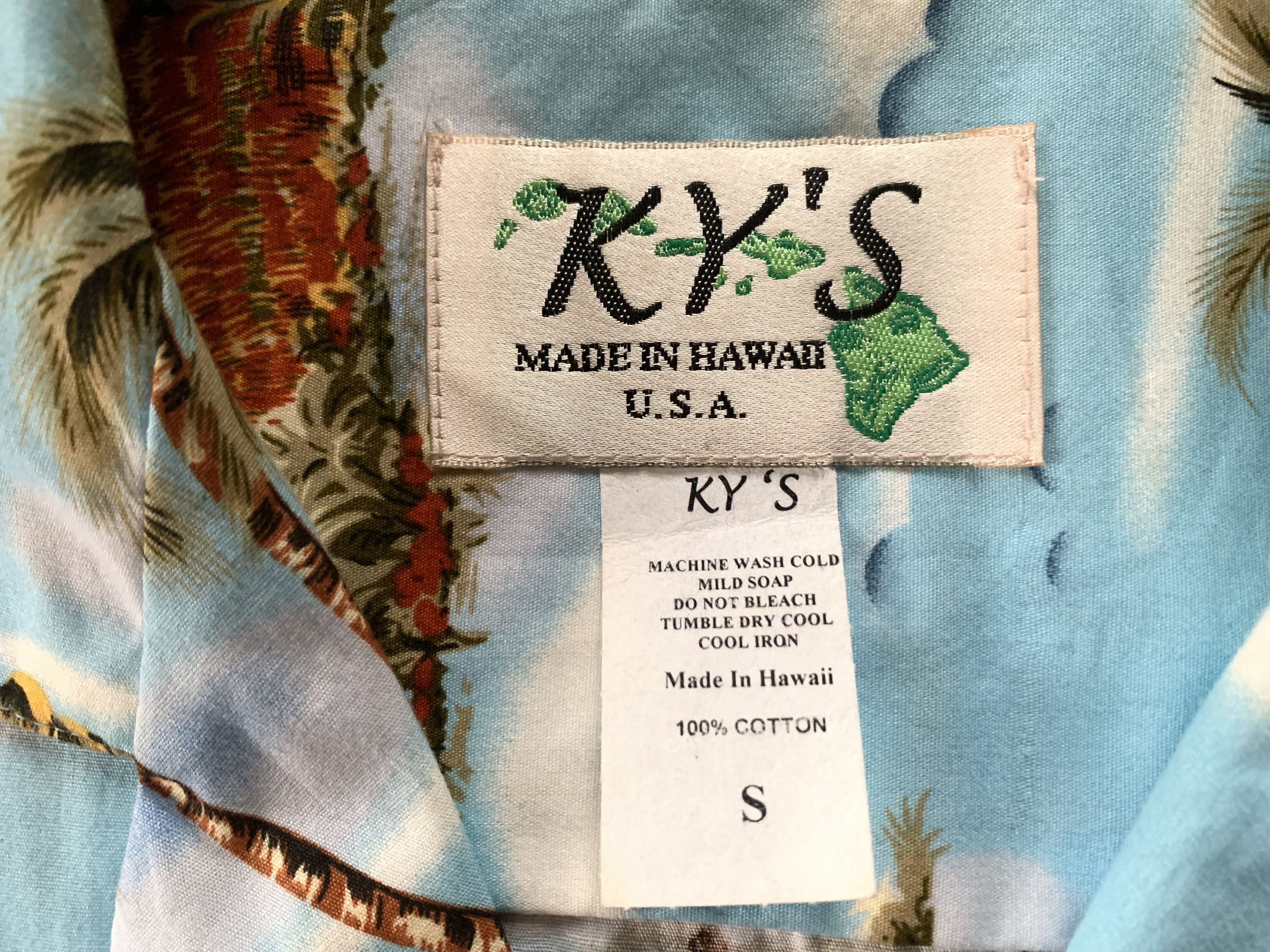 Other Vintage KY’S Hawaiian Overprint Shirt Size US S / EU 44-46 / 1 - 6 Thumbnail