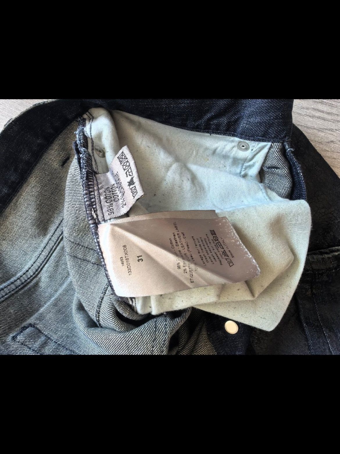 Dior Homme Waxed Vintage Denim